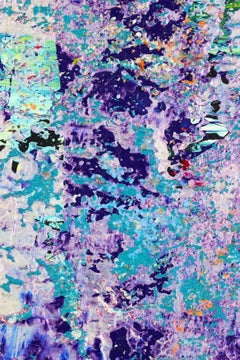 Crystaline Purple, Painting, Acrylic on Canvas