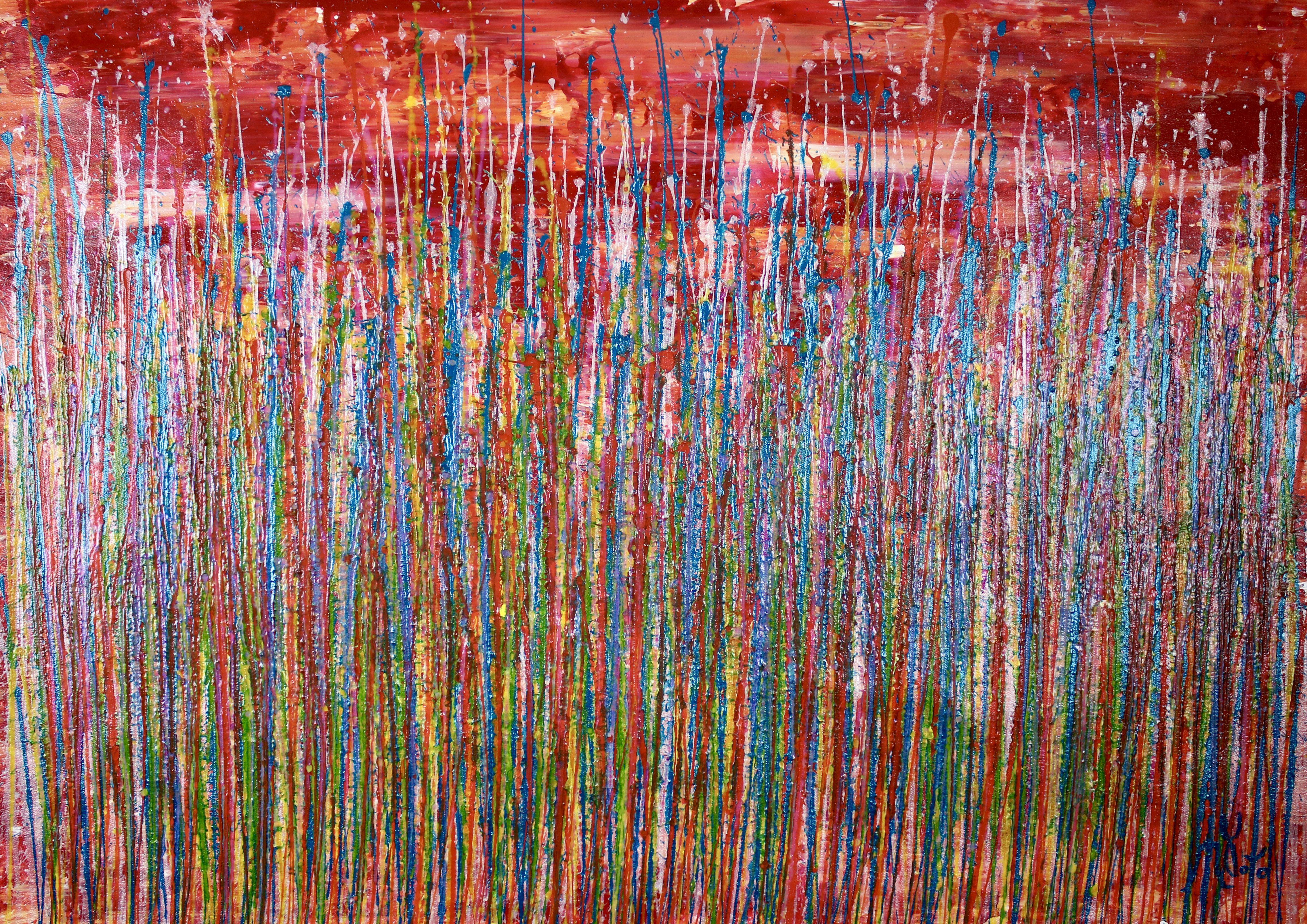 Abstract Painting di Nestor Toro - Audace sinergia naturale 2, Pittura, Acrilico su tela