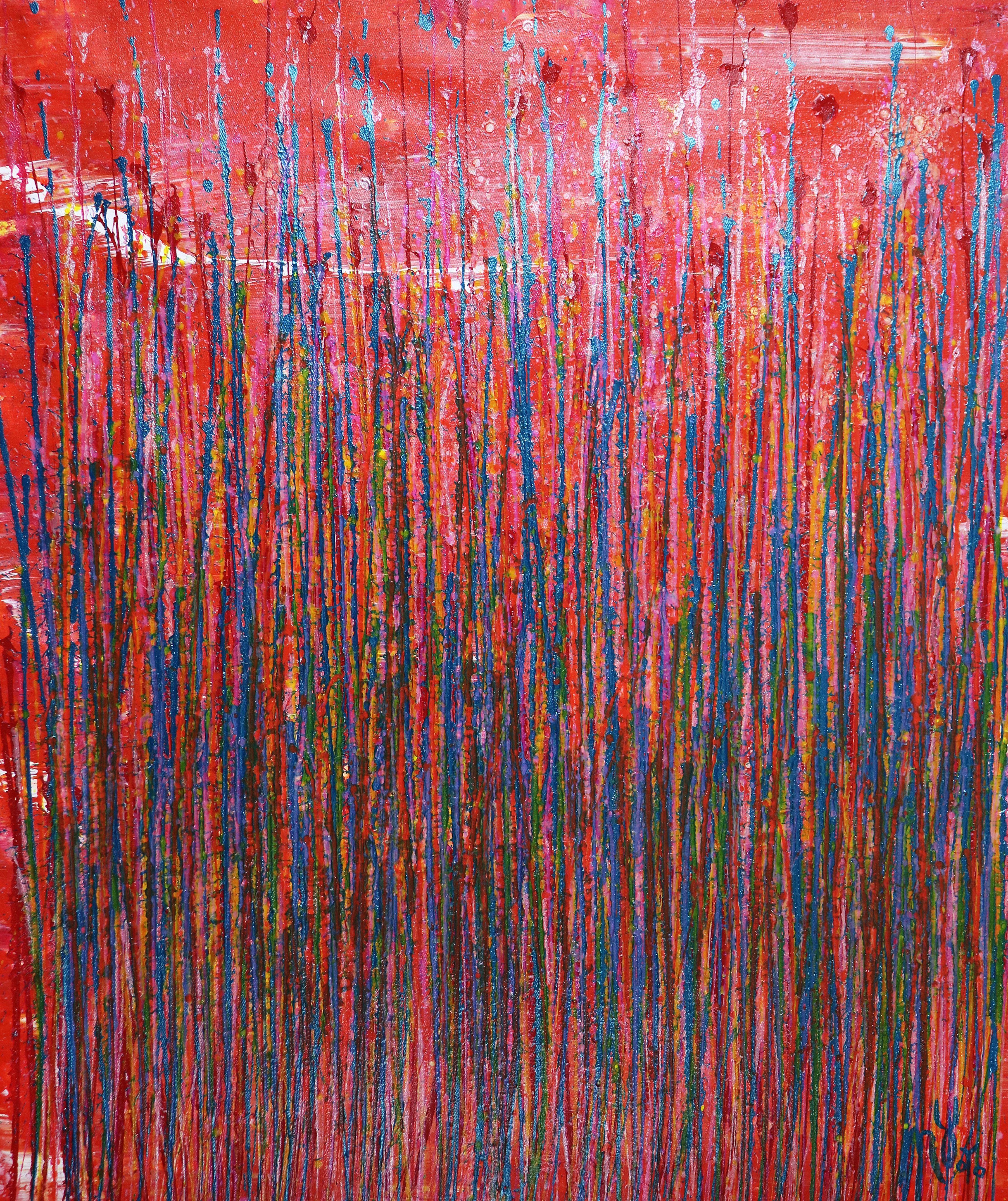 Nestor Toro Abstract Painting – Natürliche Synergie 3, Gemälde, Acryl auf Leinwand