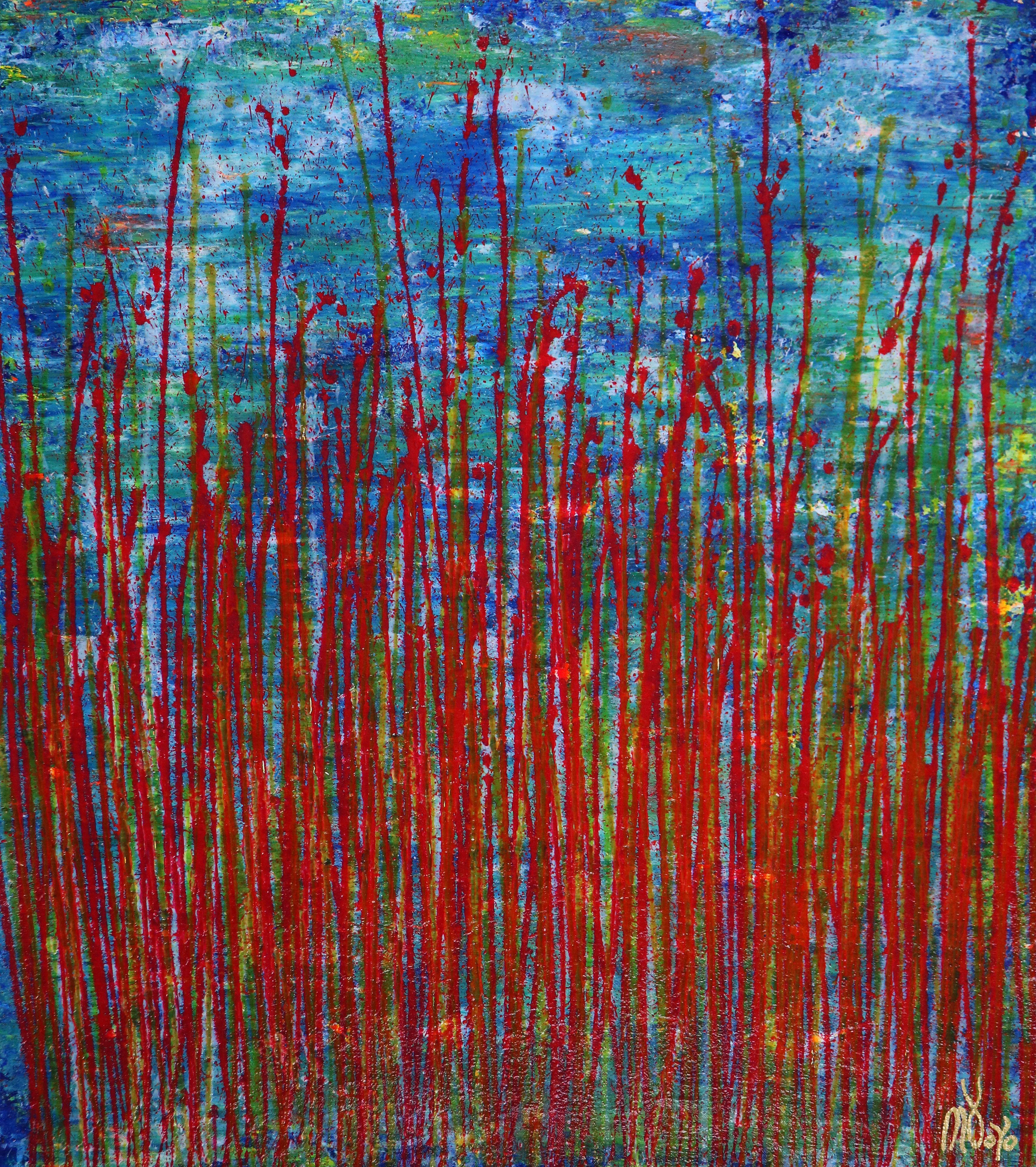 Nestor Toro Abstract Painting – Daring spectra 4, Gemälde, Acryl auf Leinwand