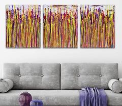 Daydream panorama 4 (Color retreat), Painting, Acrylic on Canvas