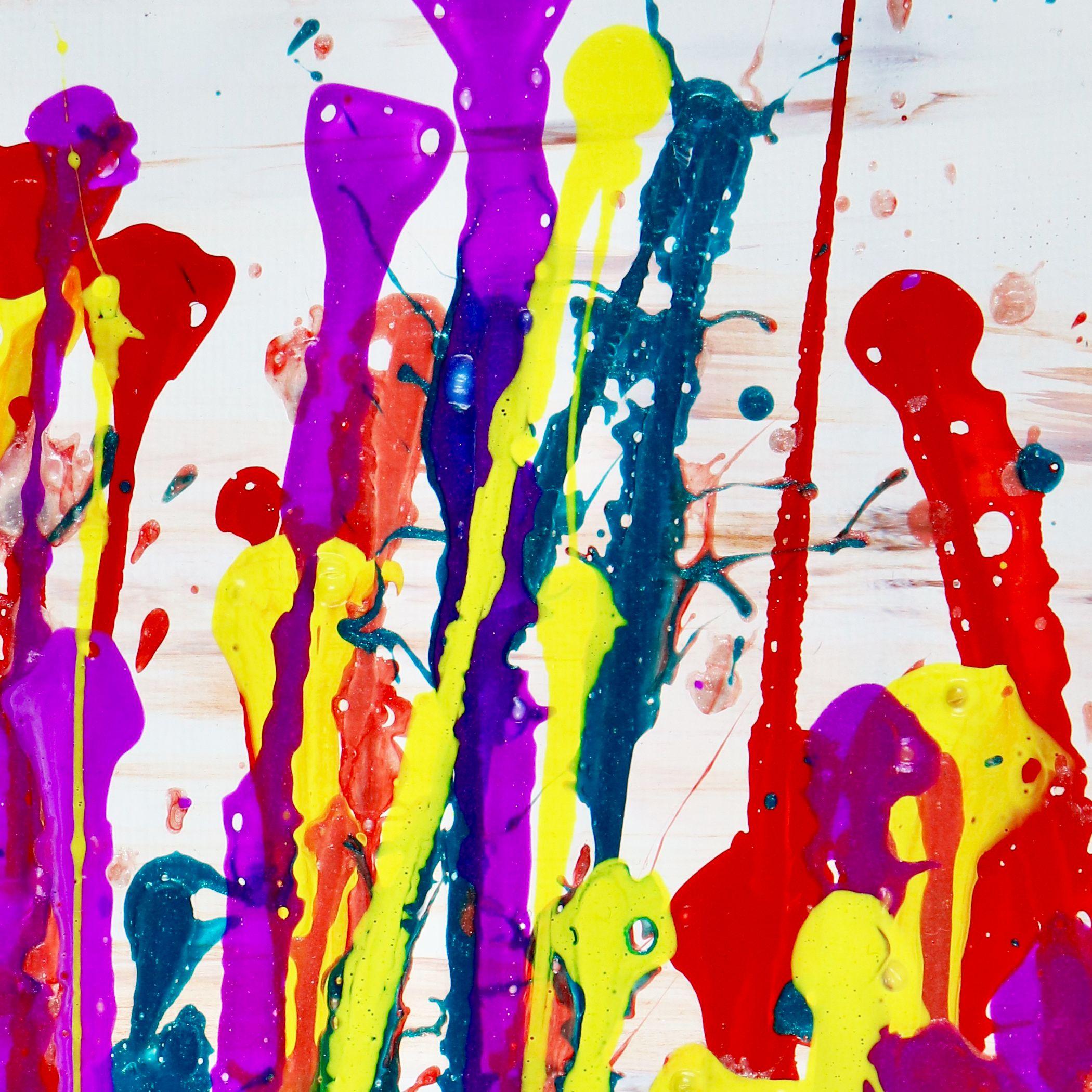 Daydream panorama 4 (Color retreat), Painting, Acrylic on Canvas For Sale 1