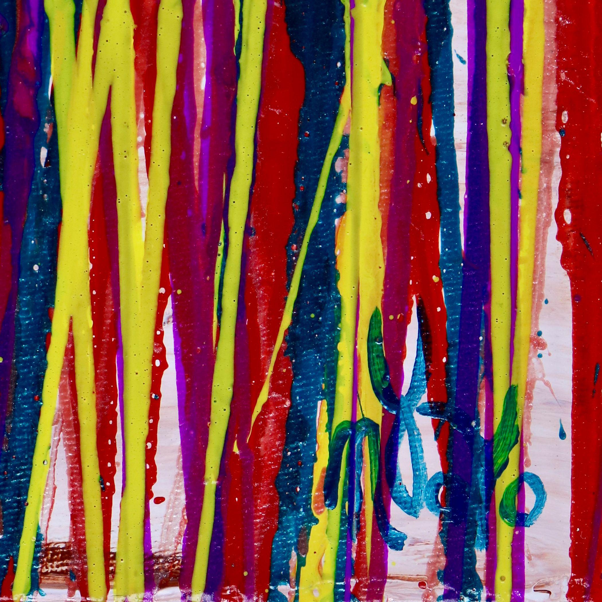 Daydream panorama 4 (Color retreat), Painting, Acrylic on Canvas For Sale 2