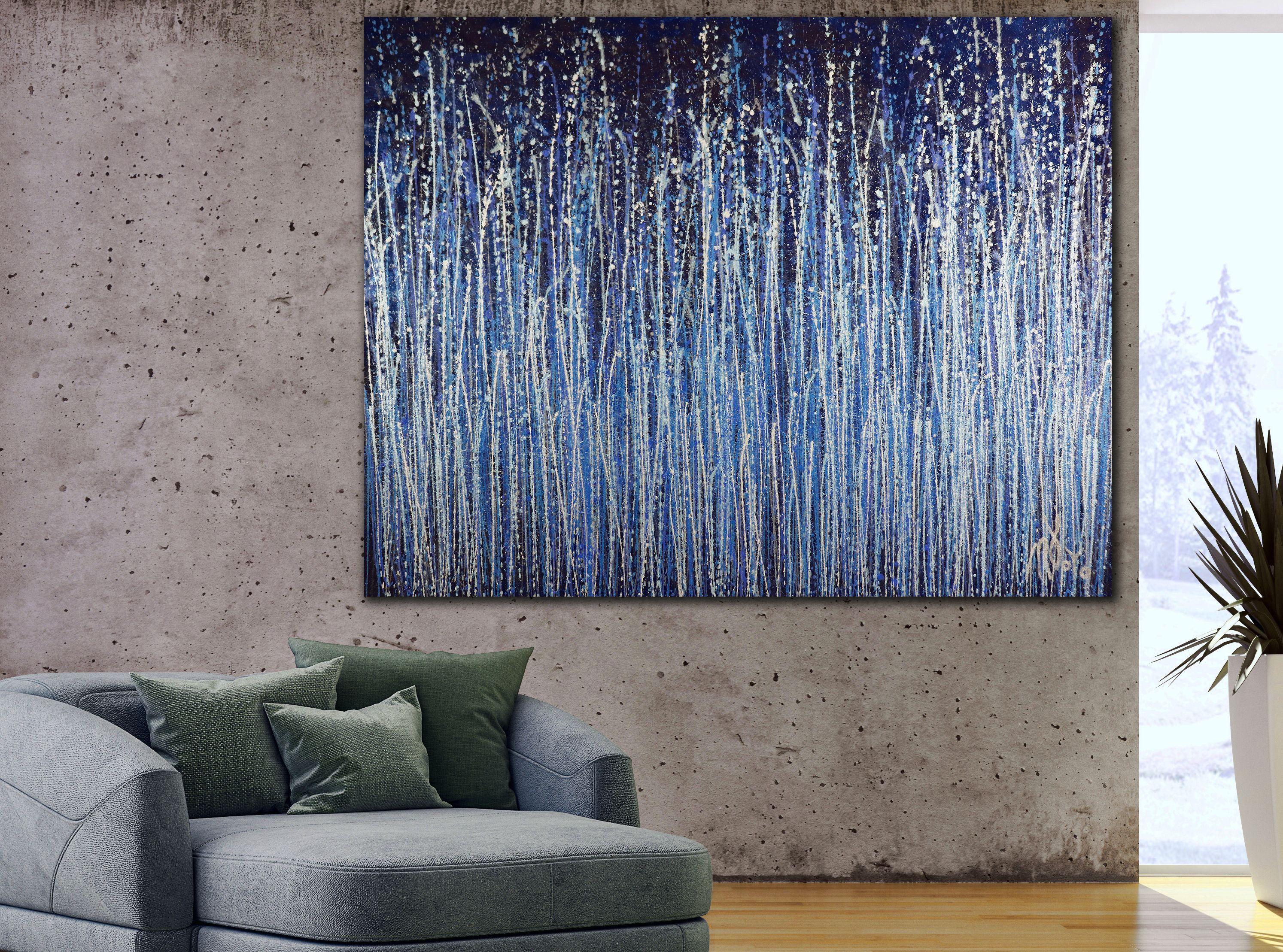 Daydream- Panorama (Naturbilder) 11, Gemälde, Acryl auf Leinwand (Grau), Abstract Painting, von Nestor Toro