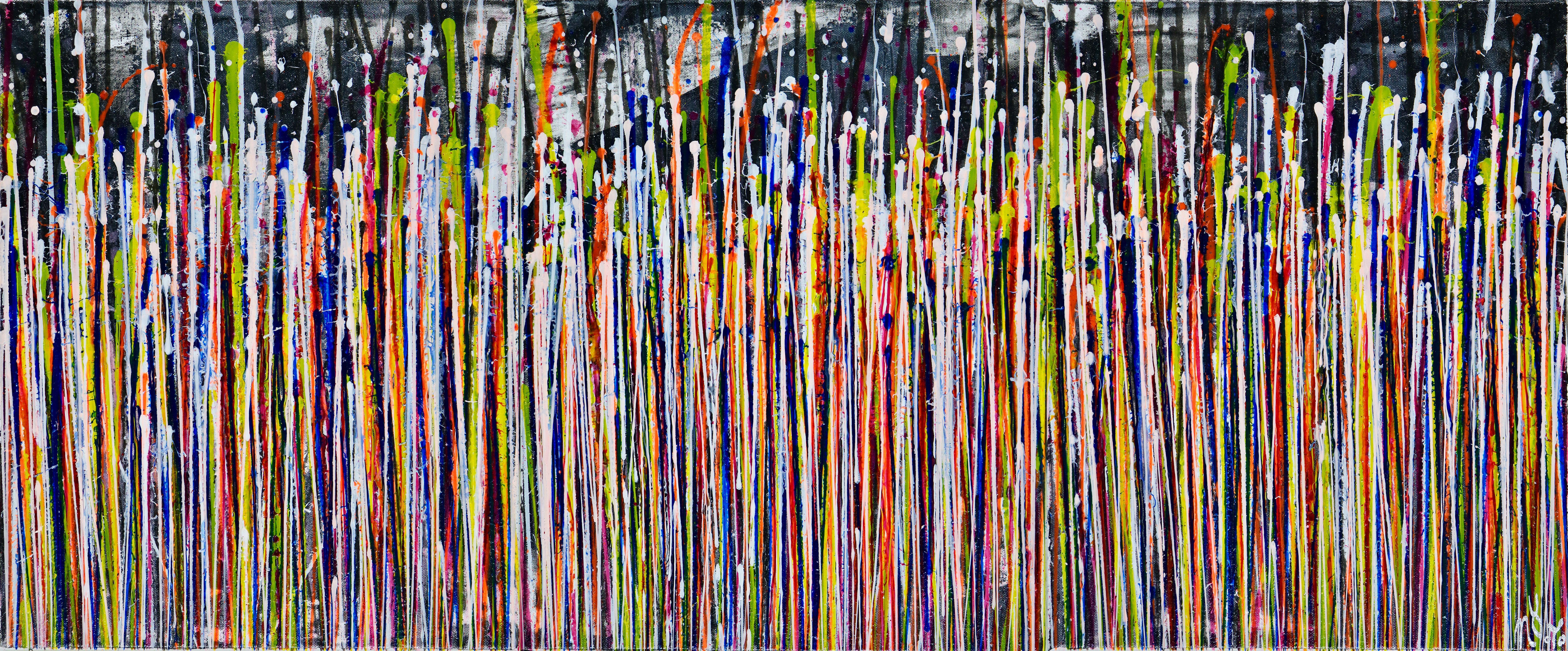 Nestor Toro Abstract Painting – Daydream- Panorama (Naturbilder) 12, Gemälde, Acryl auf Leinwand