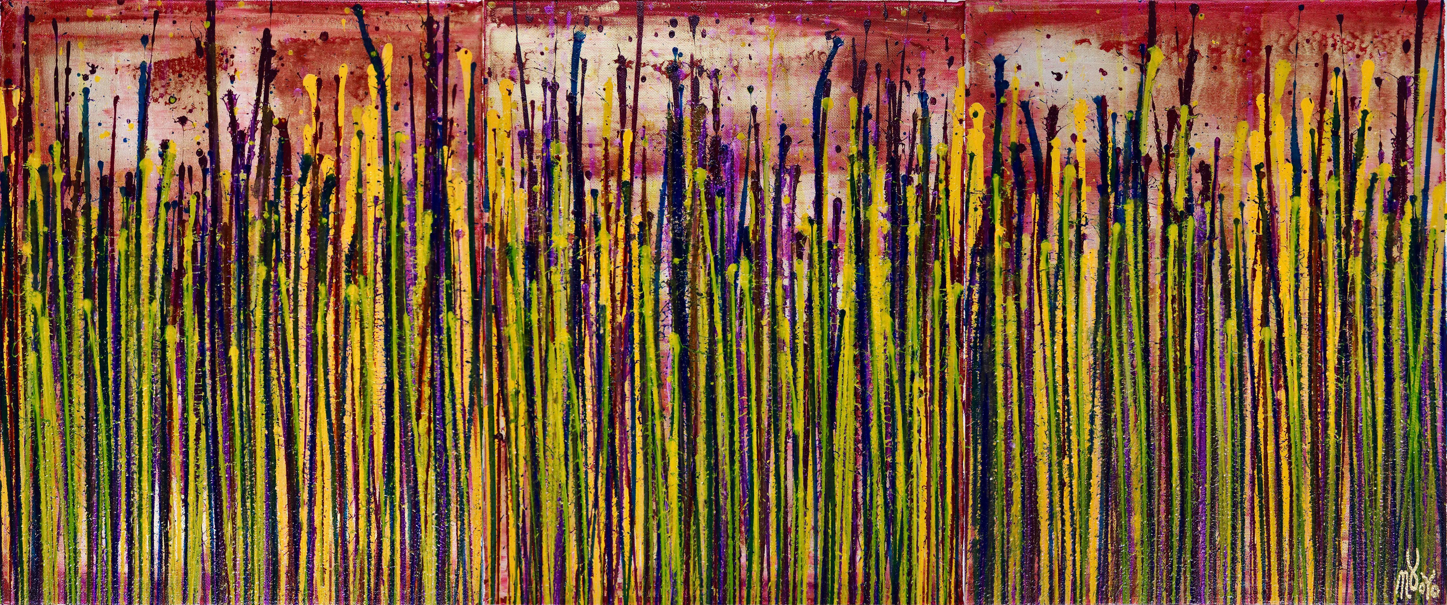 Nestor Toro Abstract Painting – Daydream- Panorama (Naturbilder) 14, Gemälde, Acryl auf Leinwand