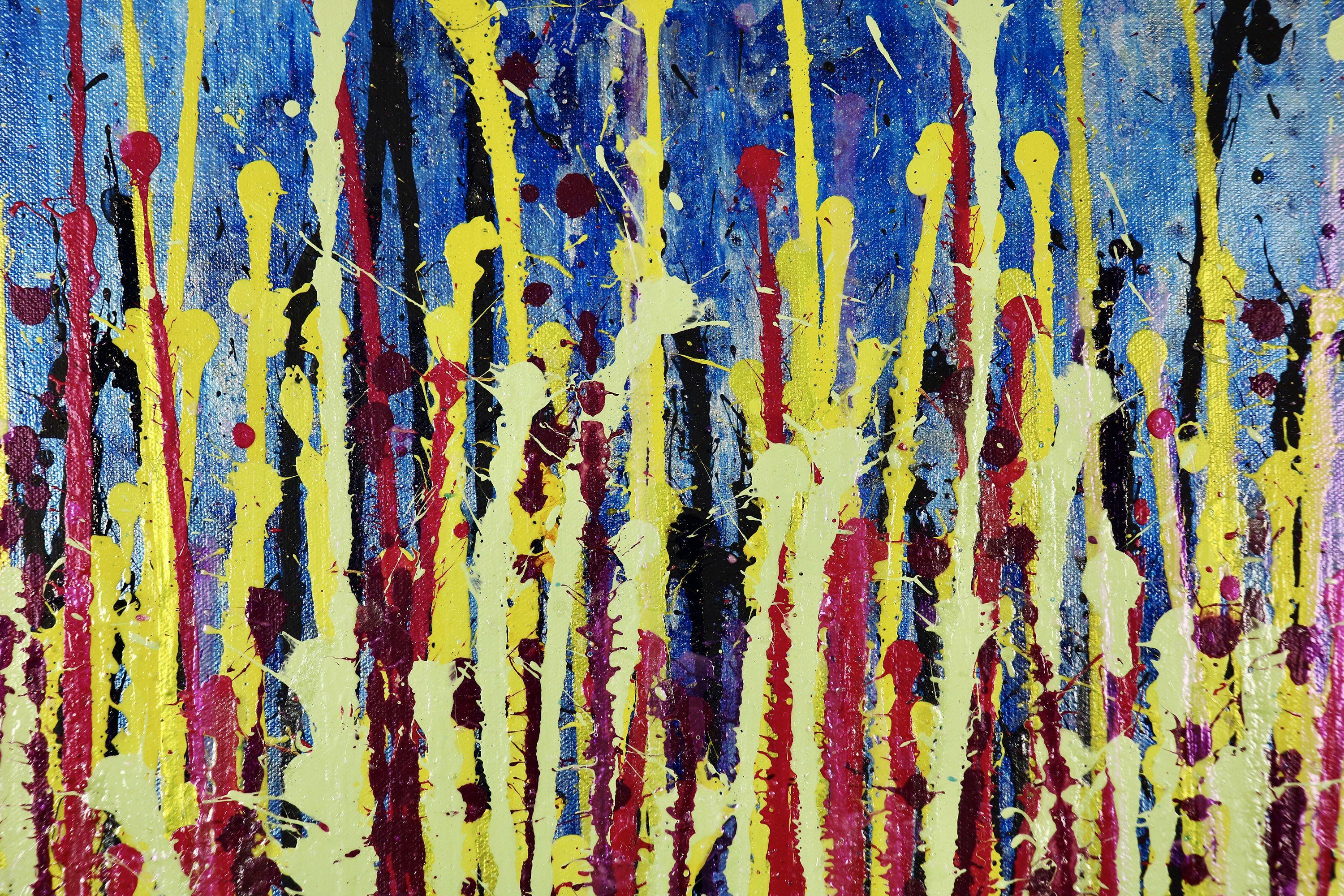 Panorama de ensueño (Imágenes de la naturaleza) 15, Pintura, Acrílico sobre lienzo - Abstract Painting Púrpura de Nestor Toro