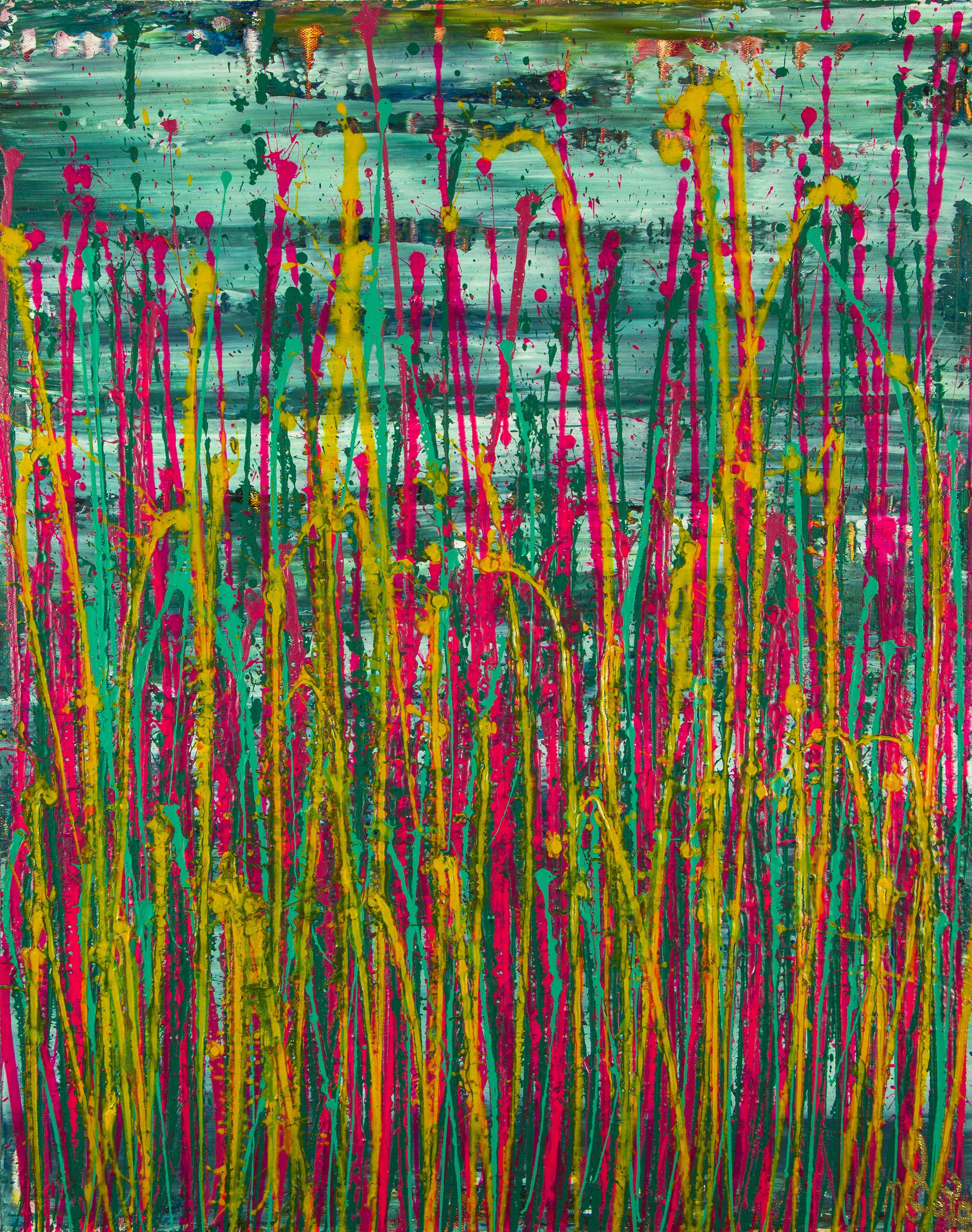 Abstract Painting di Nestor Toro - Panorama ad occhi aperti (Natures Imagery) 23, Pittura, Acrilico su tela