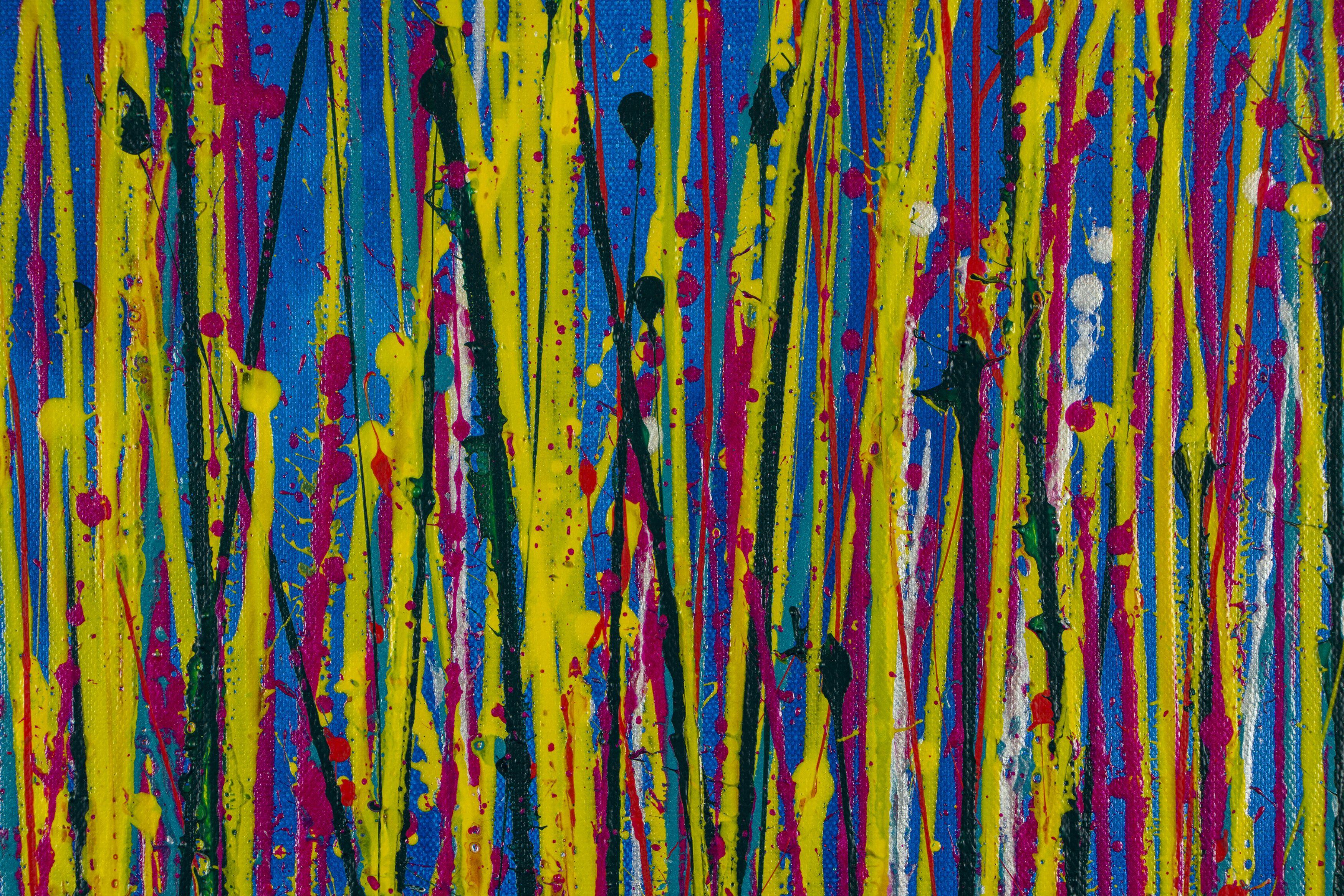 Panorama de ensueño (Imágenes de la Naturaleza) 27, Pintura, Acrílico sobre lienzo - Abstract Painting Negro de Nestor Toro