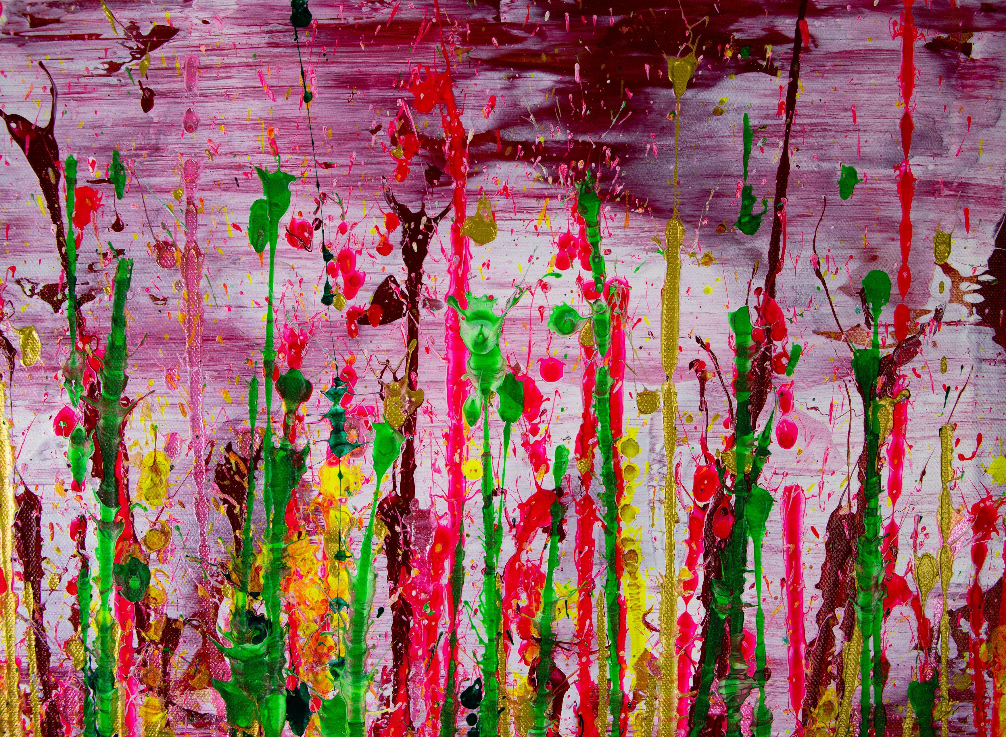 Panorama de ensueño (Imágenes de la Naturaleza) 35, Pintura, Acrílico sobre lienzo - Abstract Painting Marrón de Nestor Toro