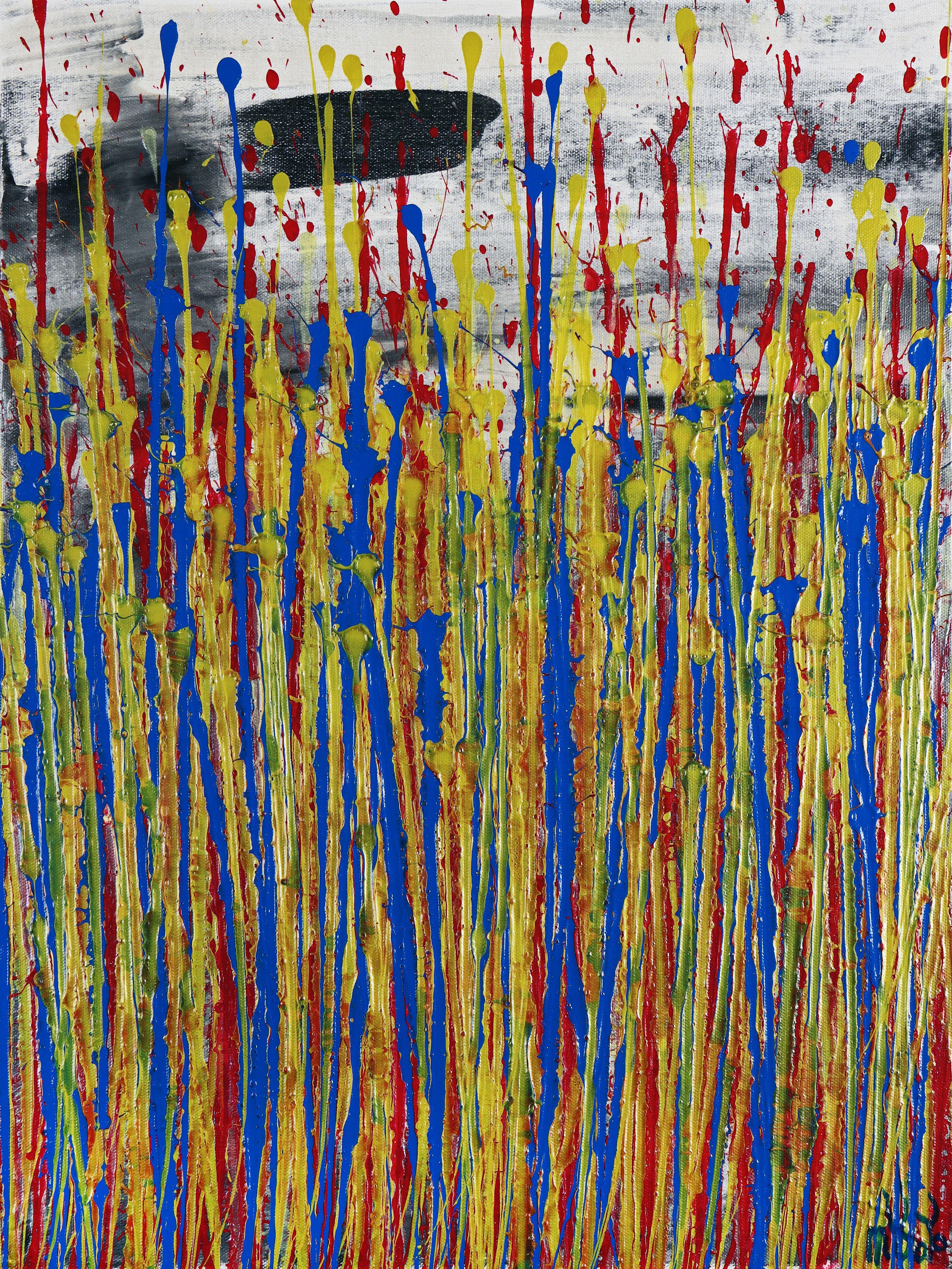 Nestor Toro Abstract Painting – Daydream- Panorama (Naturbilder) 40, Gemälde, Acryl auf Leinwand