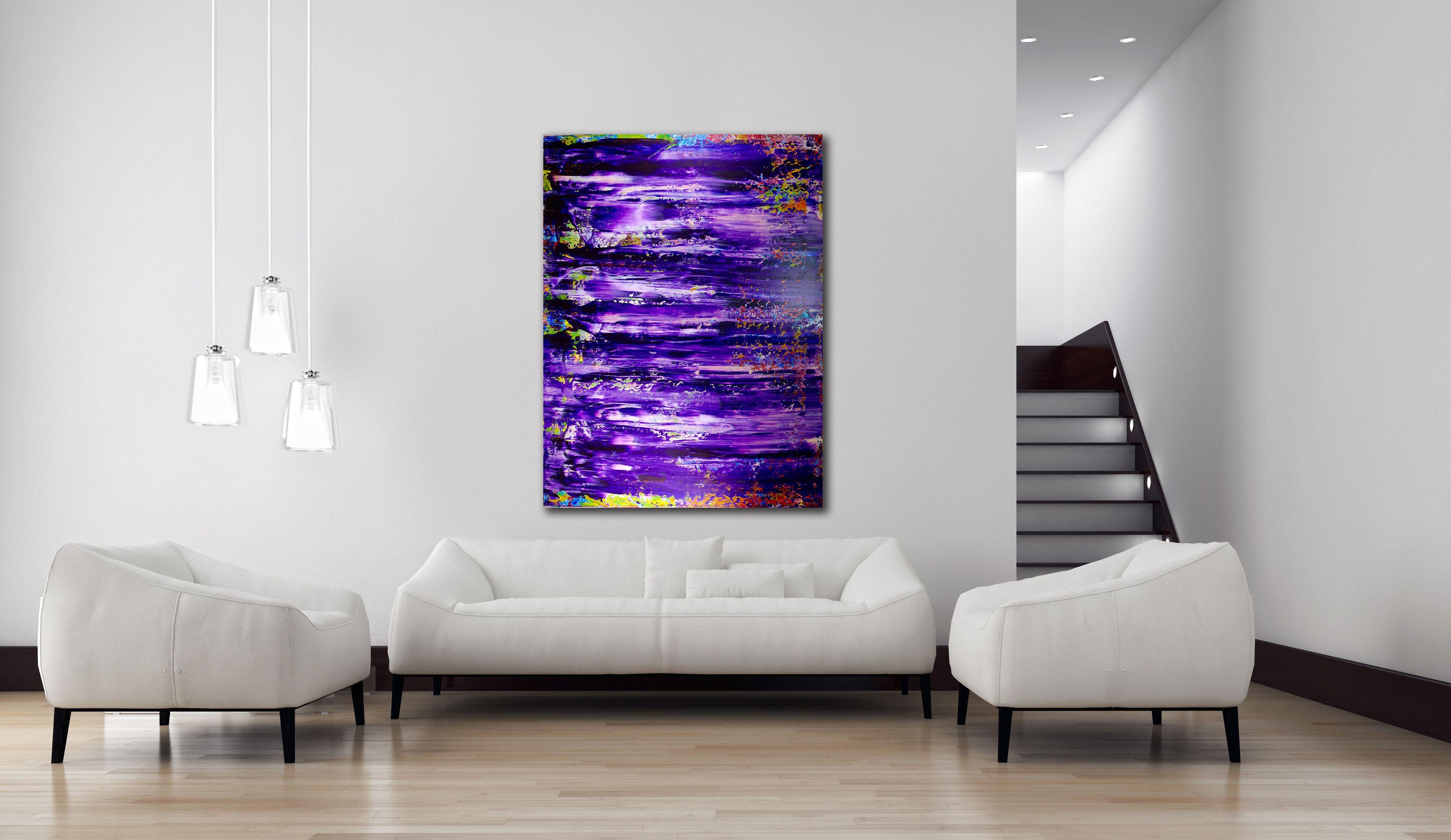 Deep Purple, Painting, Acrylic on Canvas For Sale 1