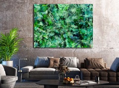 Peinture, Acrylique sur Toile Dense Secrecy (In the forest)