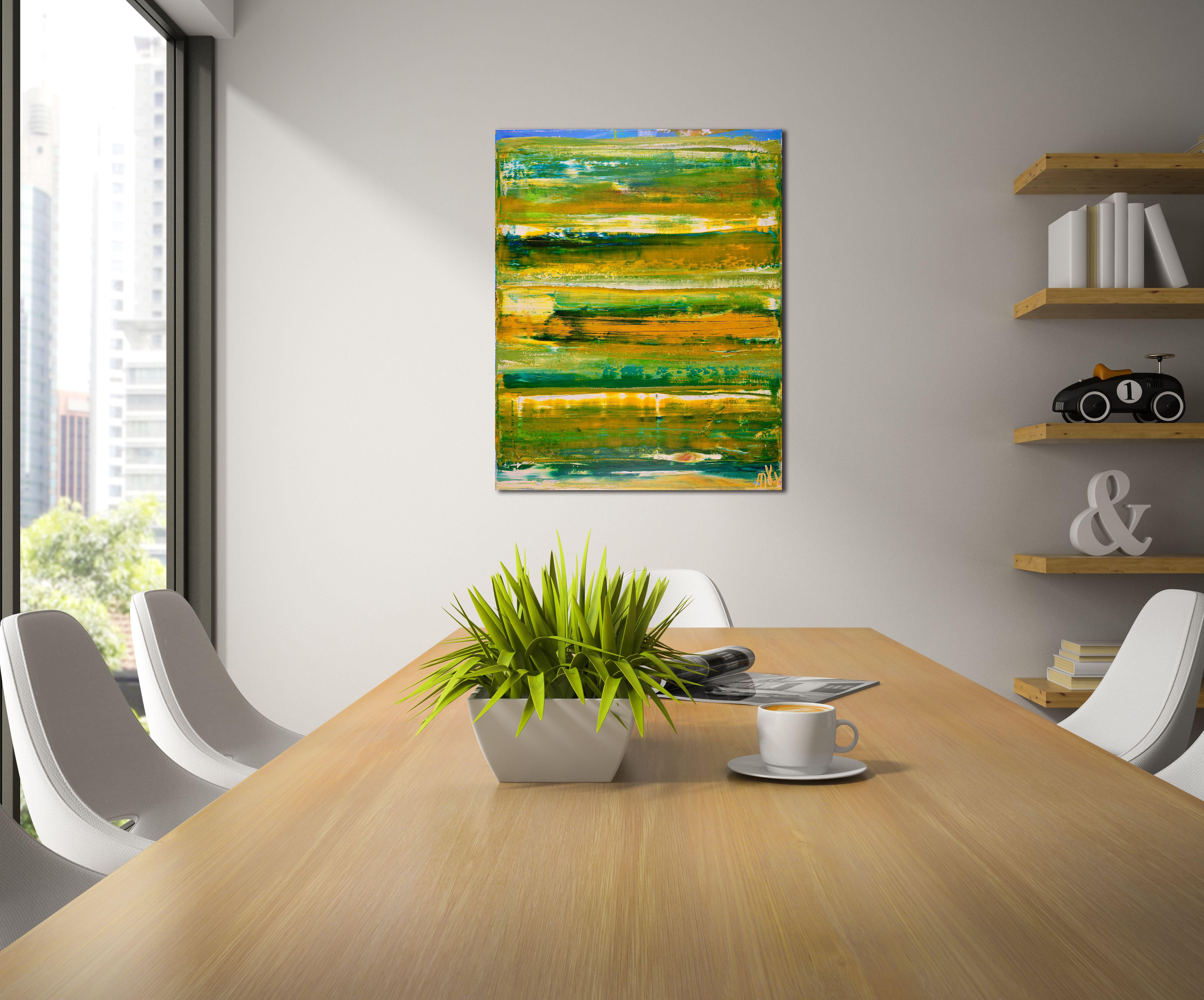 Greene & Greene dimensionale, Pittura, Acrilico su Tela - Painting Astratto di Nestor Toro