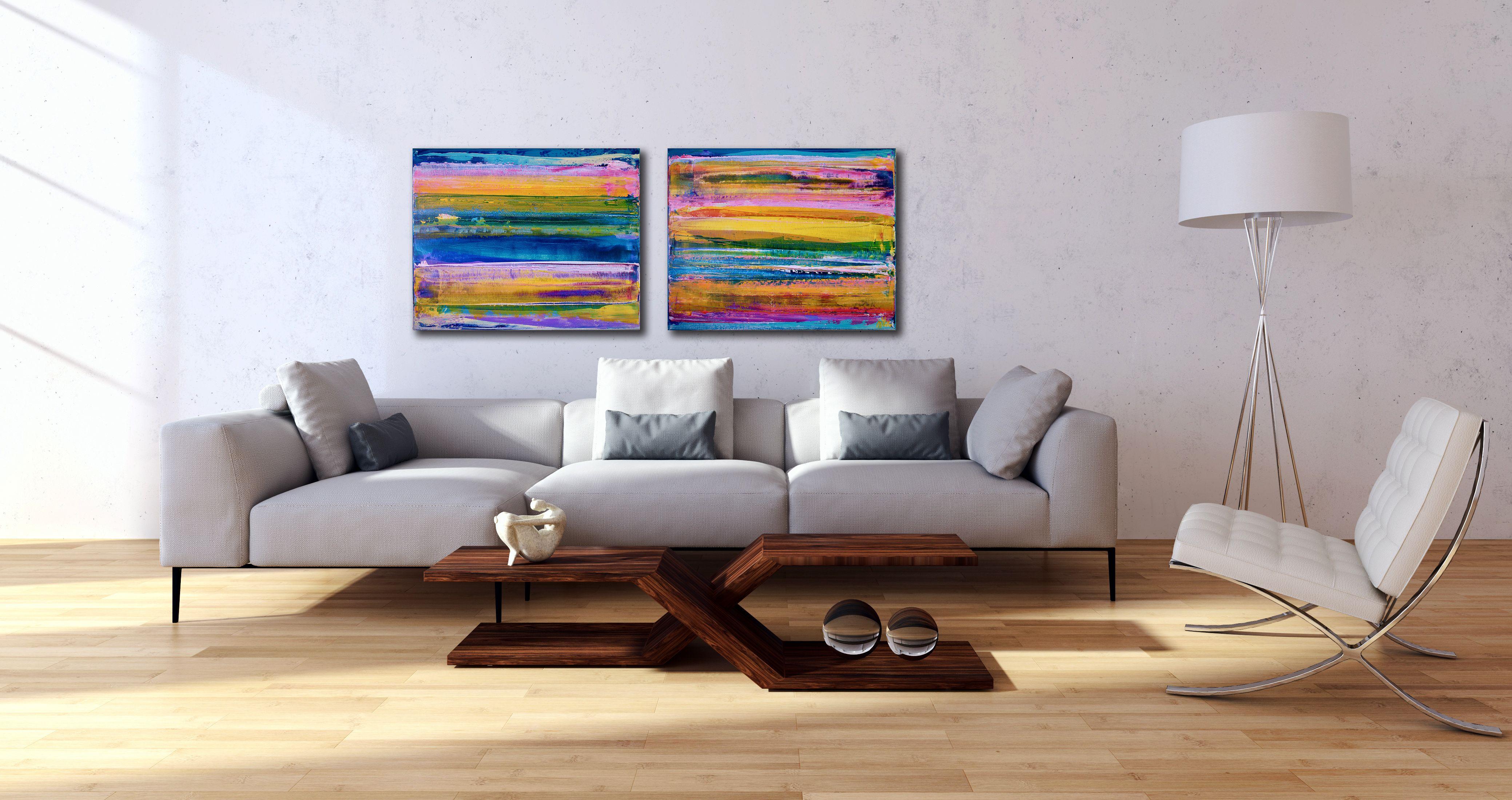 Frequenza distorta 2, Pittura, Acrilico su tela - Painting Astratto di Nestor Toro