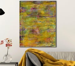 Distorted pond (Iridescent garden), Painting, Acrylic on Canvas