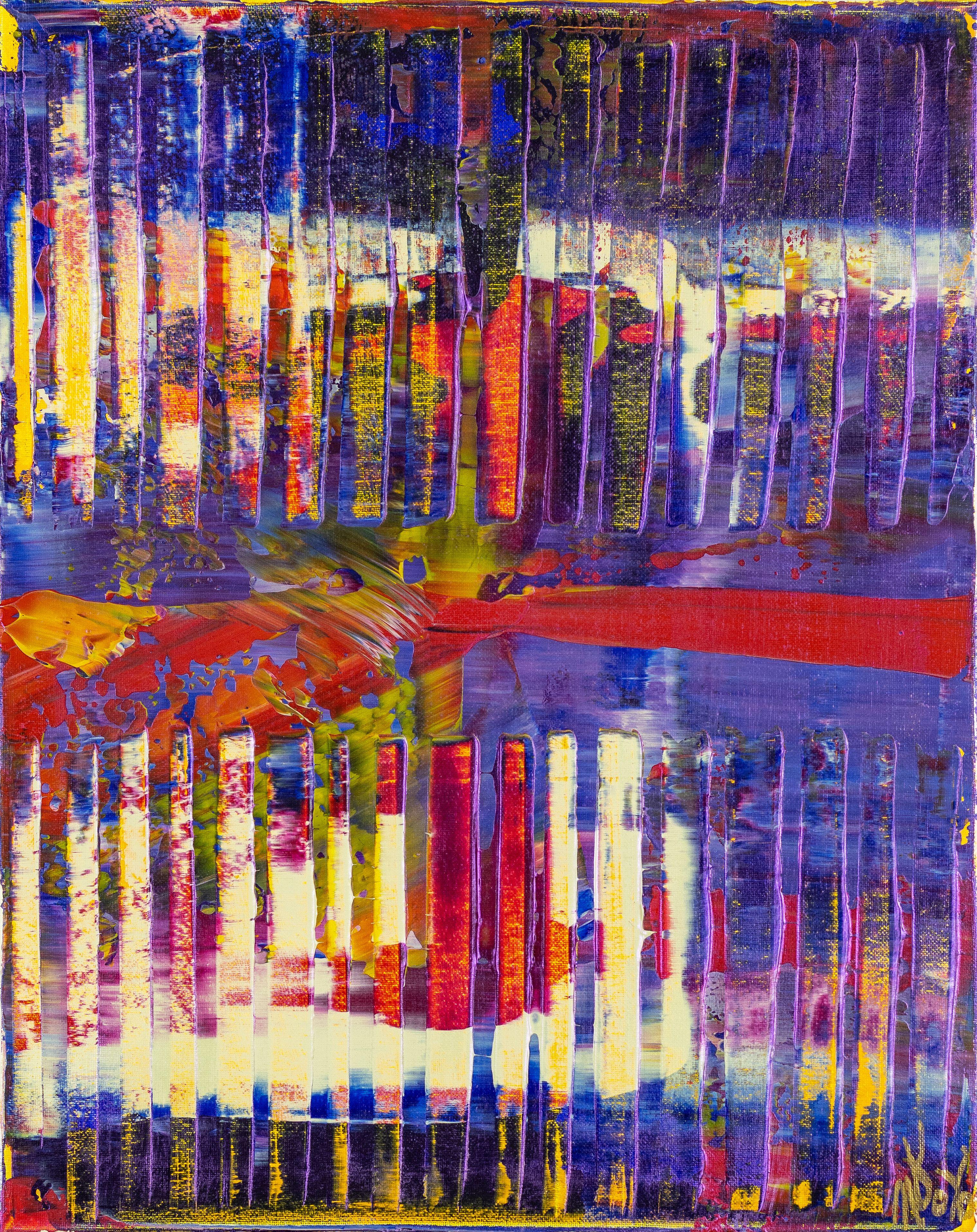 Il viale dei ricordi (con te) 2, Pittura, Acrilico su tela - Painting Astratto di Nestor Toro
