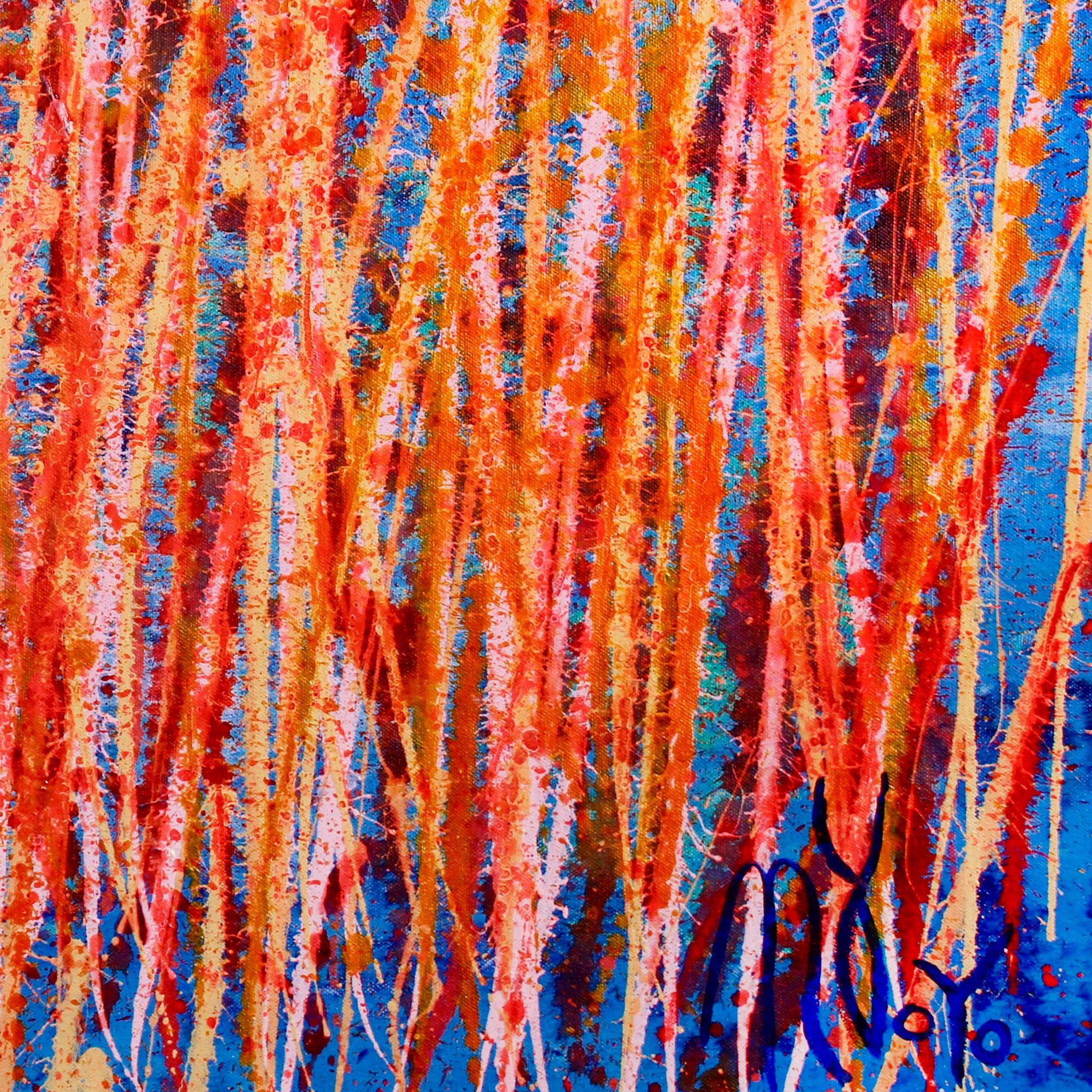 Drizzles and Gestures, Painting, Acrylic on Canvas For Sale 2