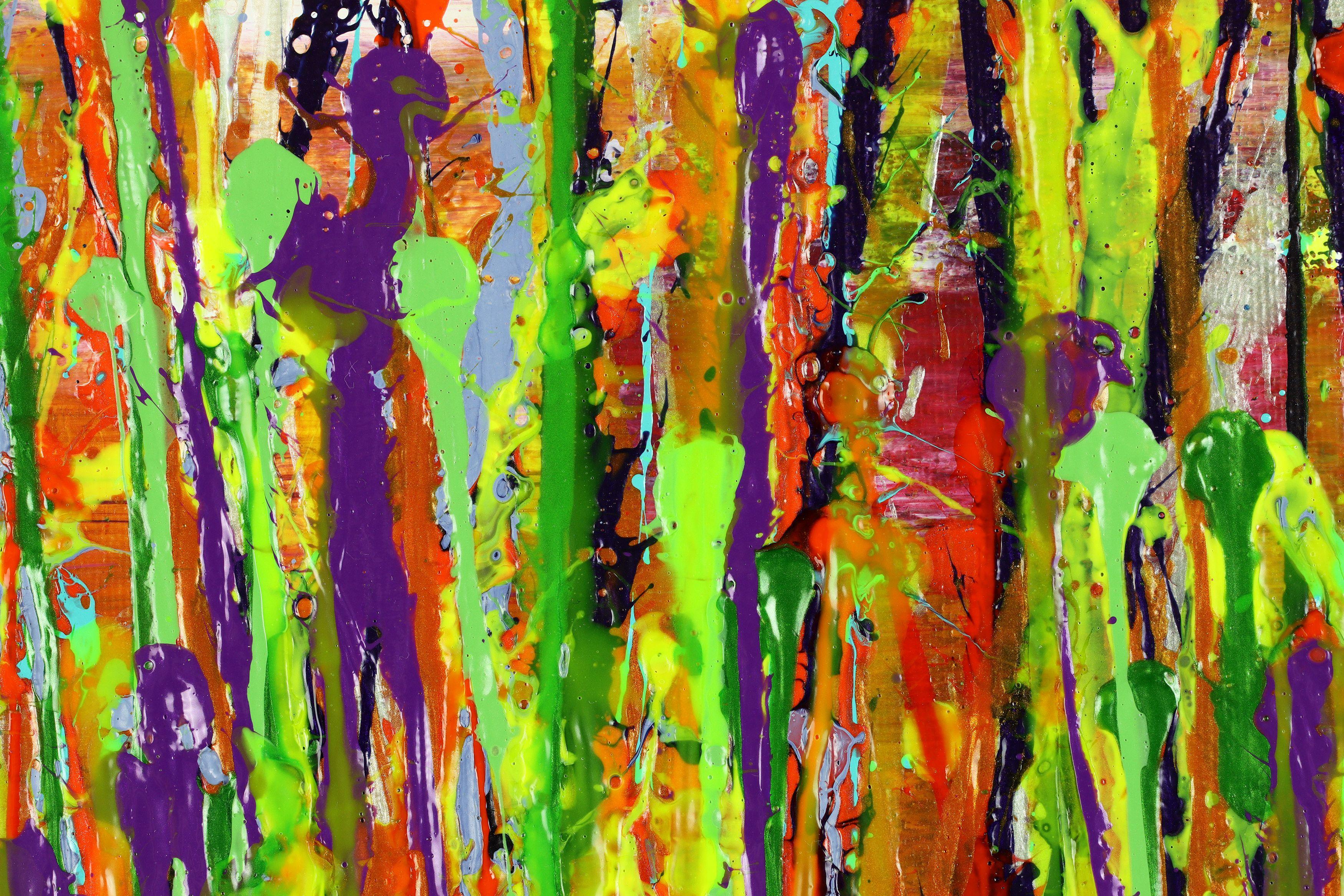 Drizzles symphony 5, Pittura, Acrilico su tela - Painting Espressionismo astratto di Nestor Toro