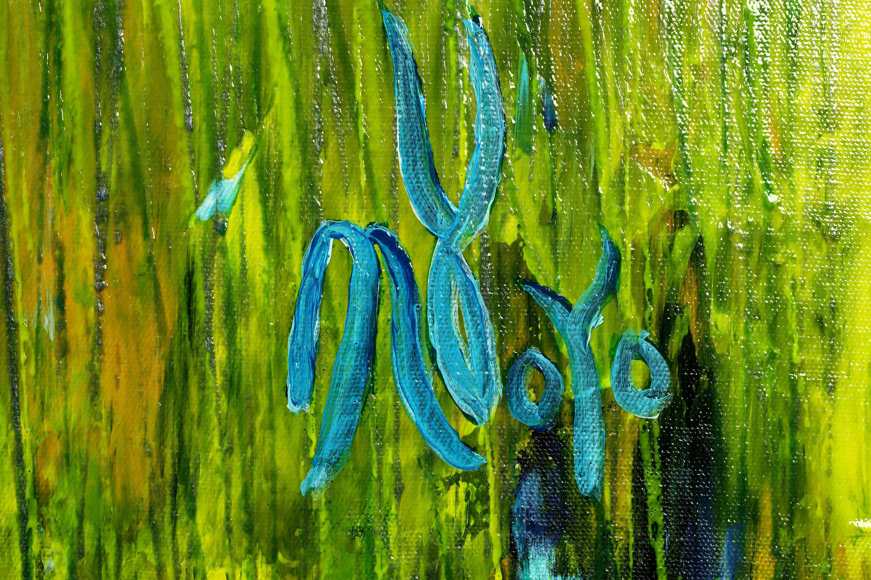Drizzles Symphony 7, Painting, Acrylic on Canvas For Sale 1