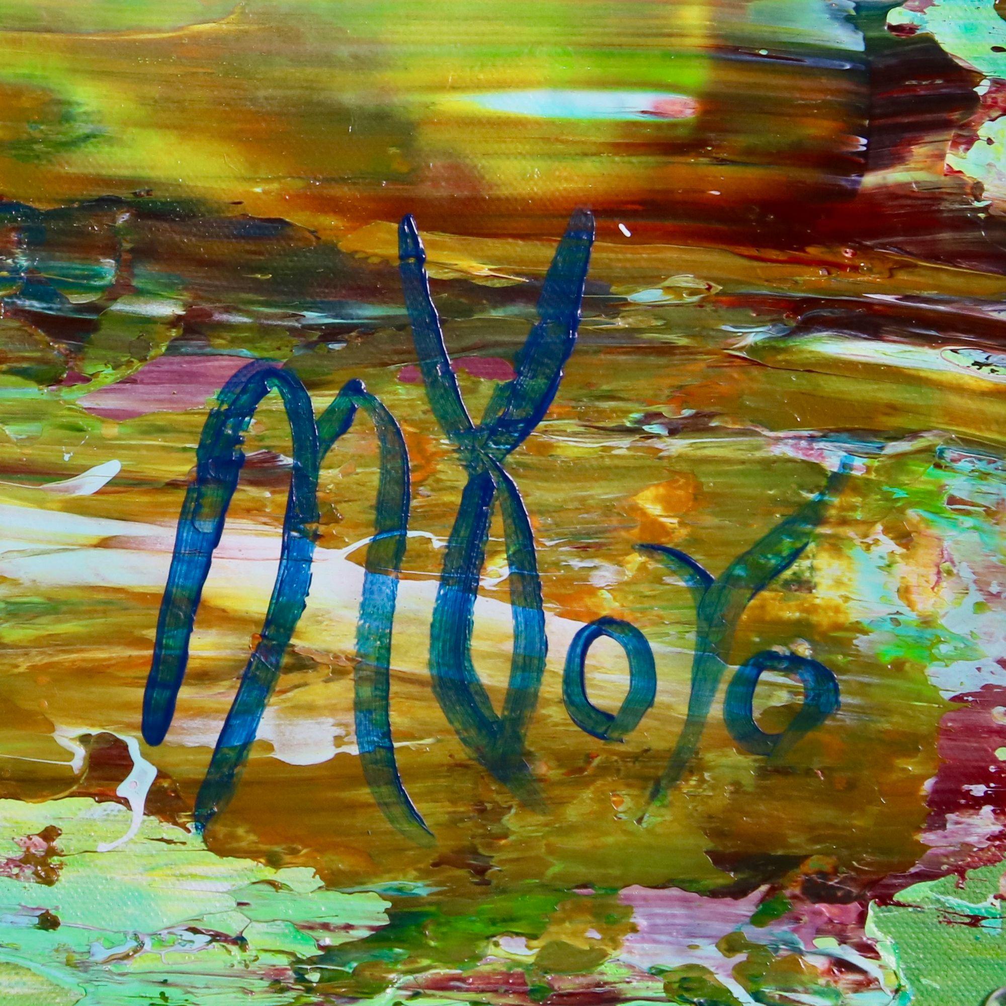 Spettri di terra, Pittura, Acrilico su tela - Abstract Painting Marrone di Nestor Toro