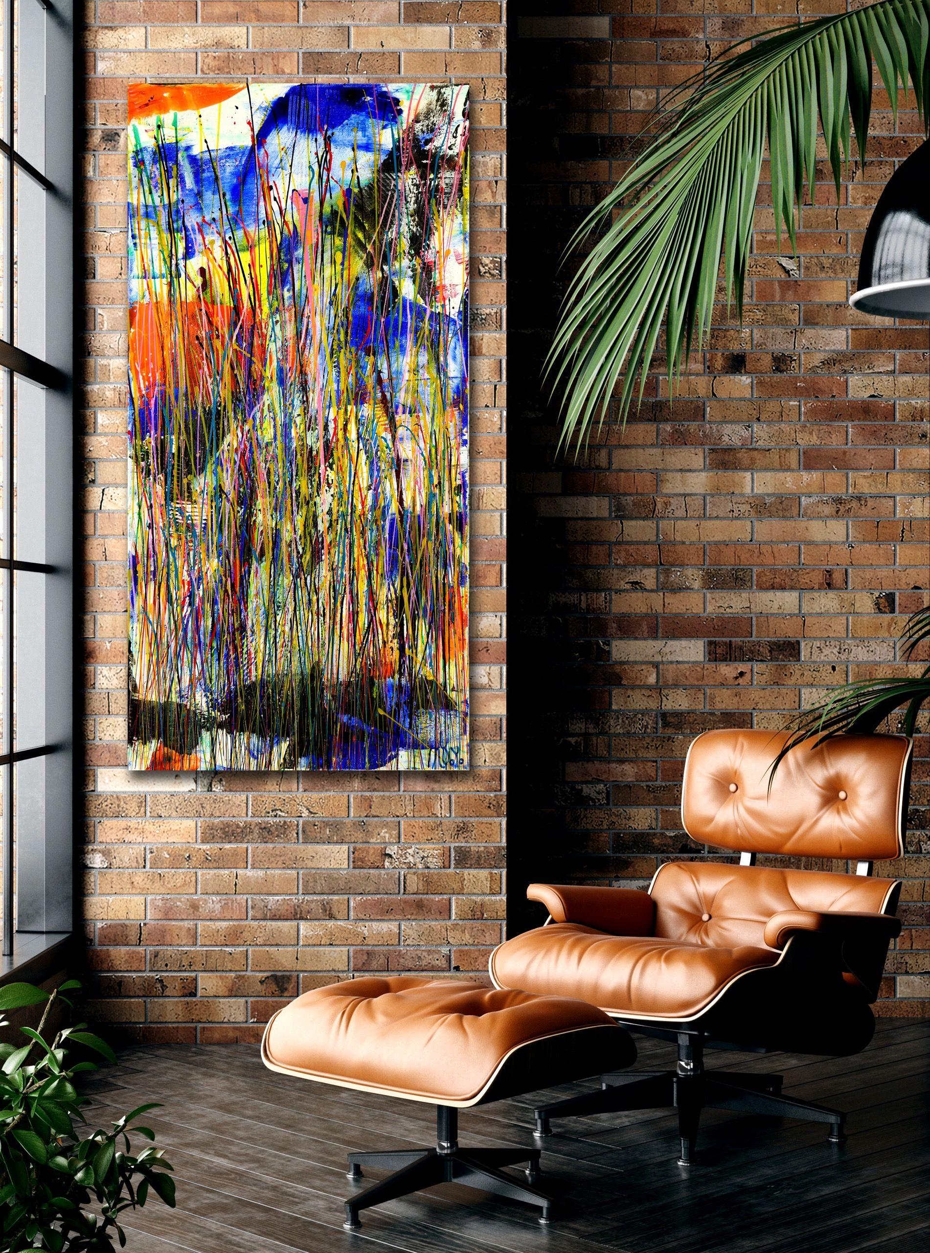Silencio efusivo 1, Pintura, Acrílico sobre lienzo - Painting Abstracto de Nestor Toro