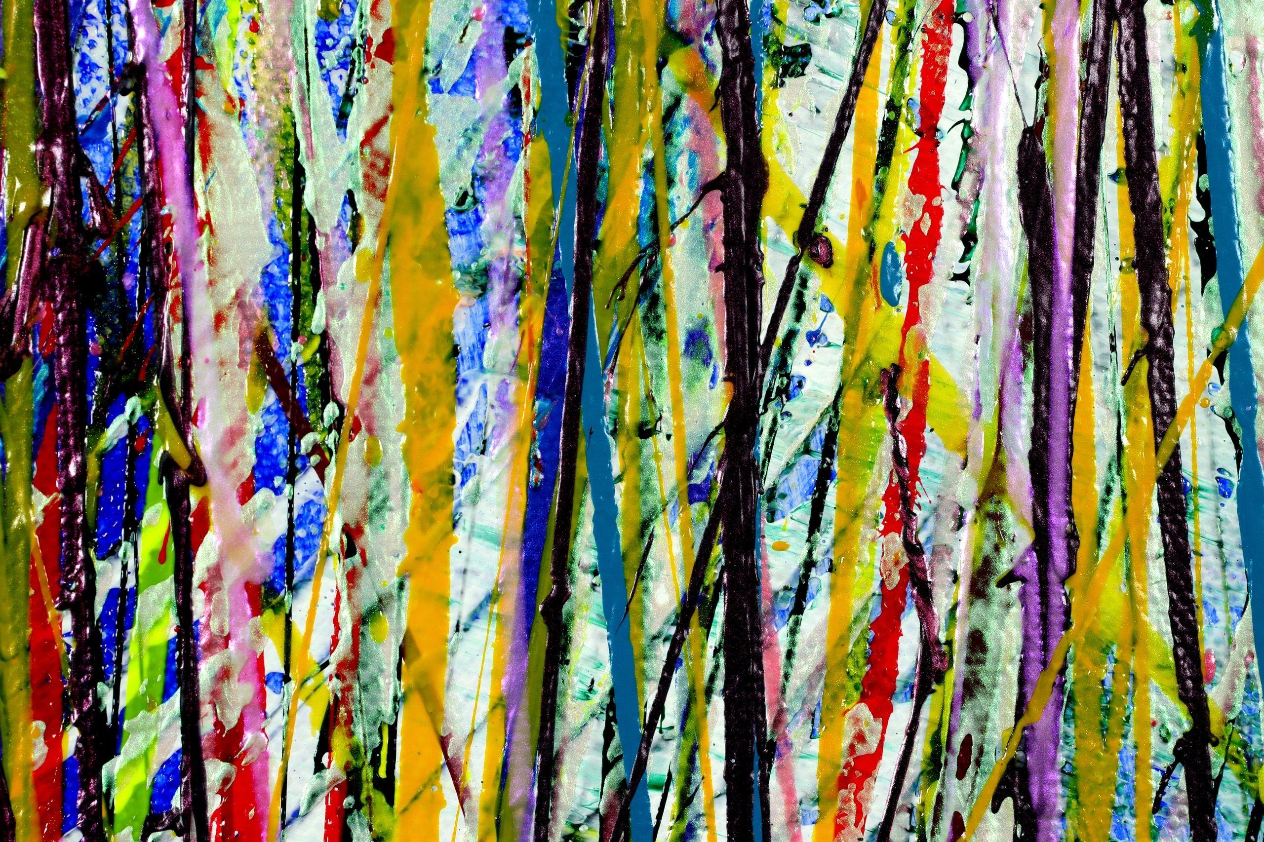 Silencio efusivo 1, Pintura, Acrílico sobre lienzo - Abstract Painting Marrón de Nestor Toro