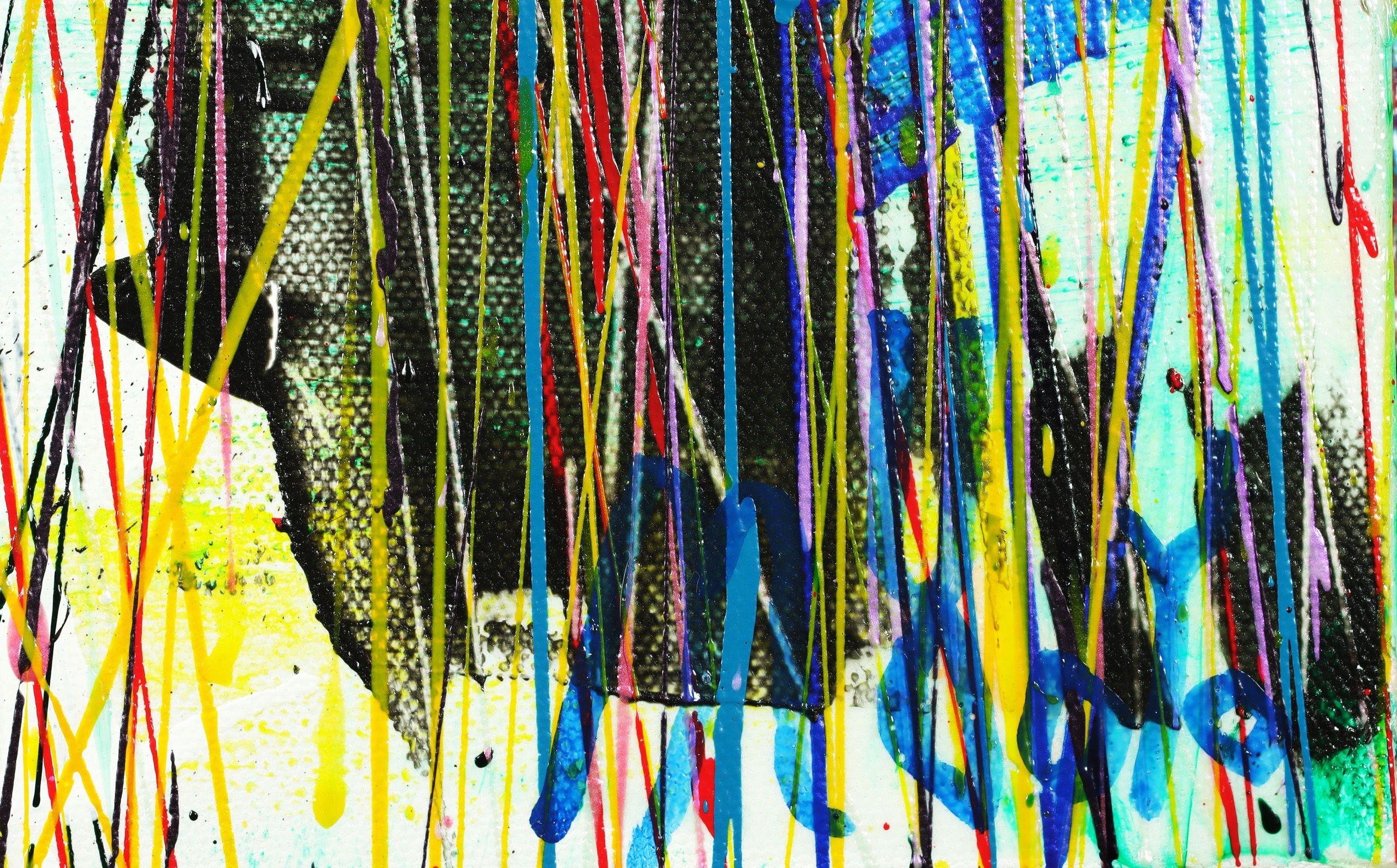 Effusive Silence 3 (2022), Pittura, Acrilico su tela - Abstract Painting Nero di Nestor Toro