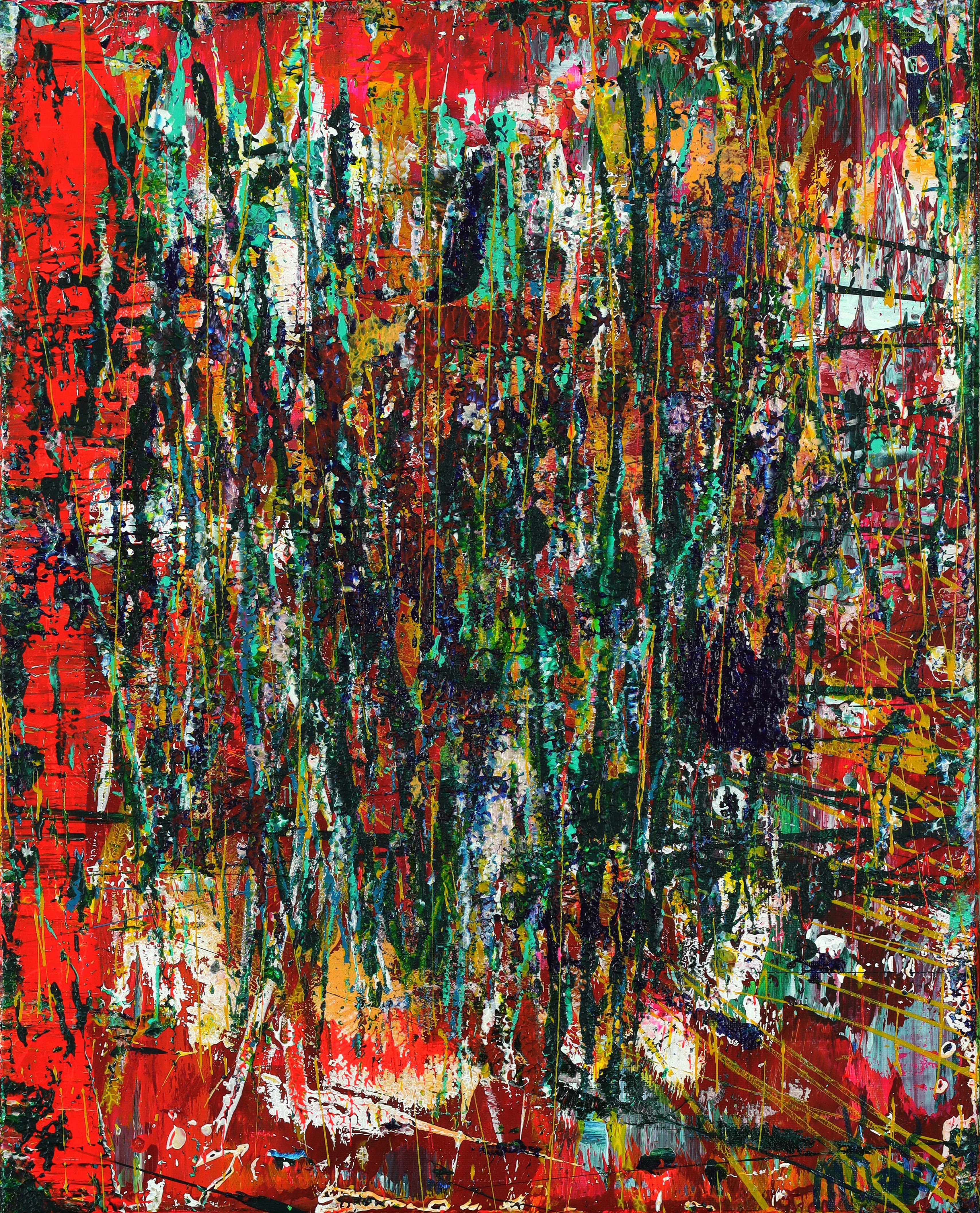 Nestor Toro Abstract Painting - Effusive Silence 4, Painting, Acrylic on Canvas