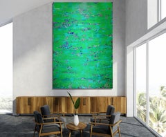 Smaragd Spectra von Nestor Toro, Gemälde, Acryl auf Leinwand
