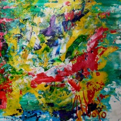 Emotionale Farb Explosion (2017), Gemälde, Acryl auf Leinwand