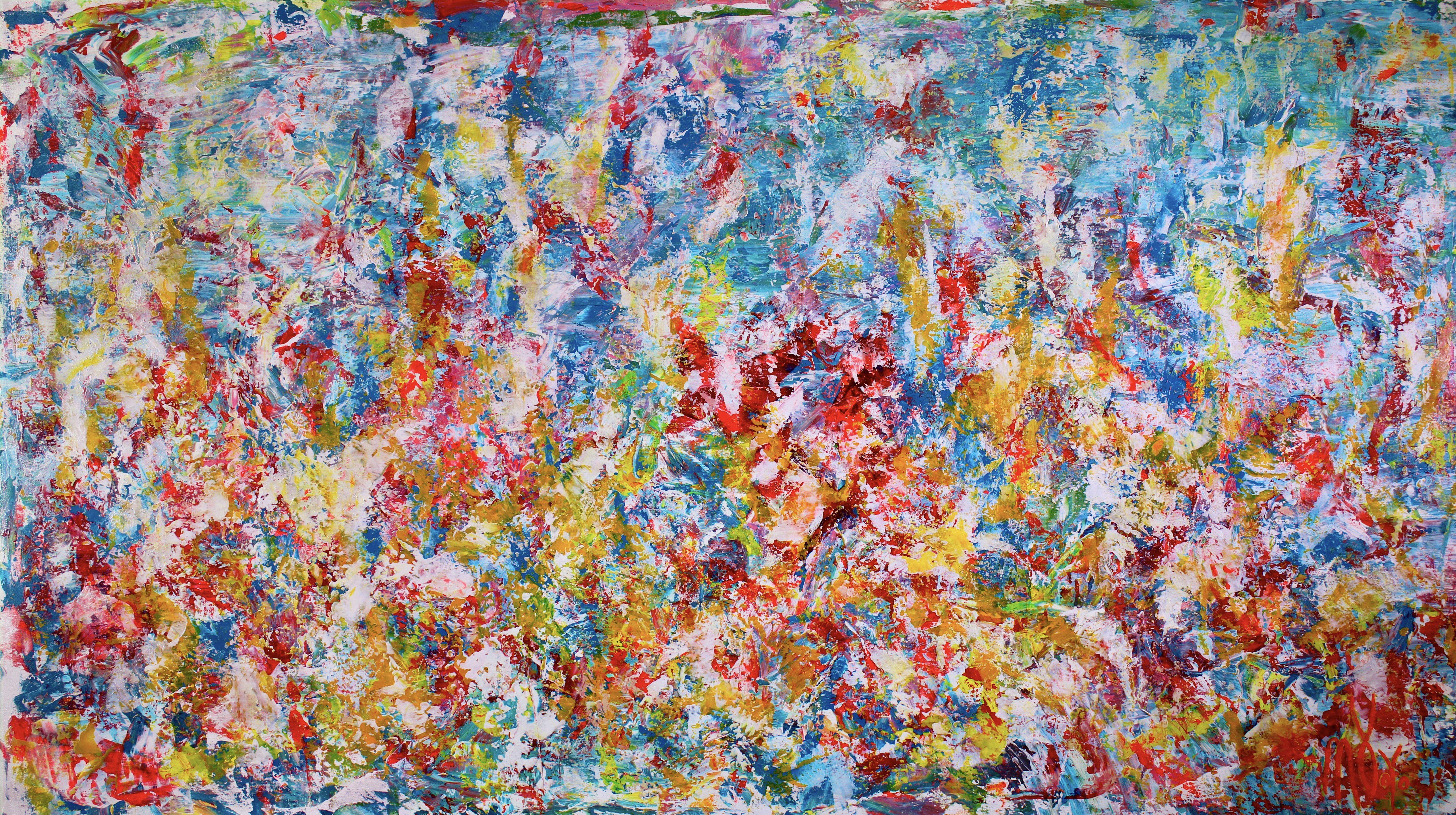 Nestor Toro Abstract Painting – Emotionales Puzzle (Ein näherer Blick), Gemälde, Acryl auf Leinwand