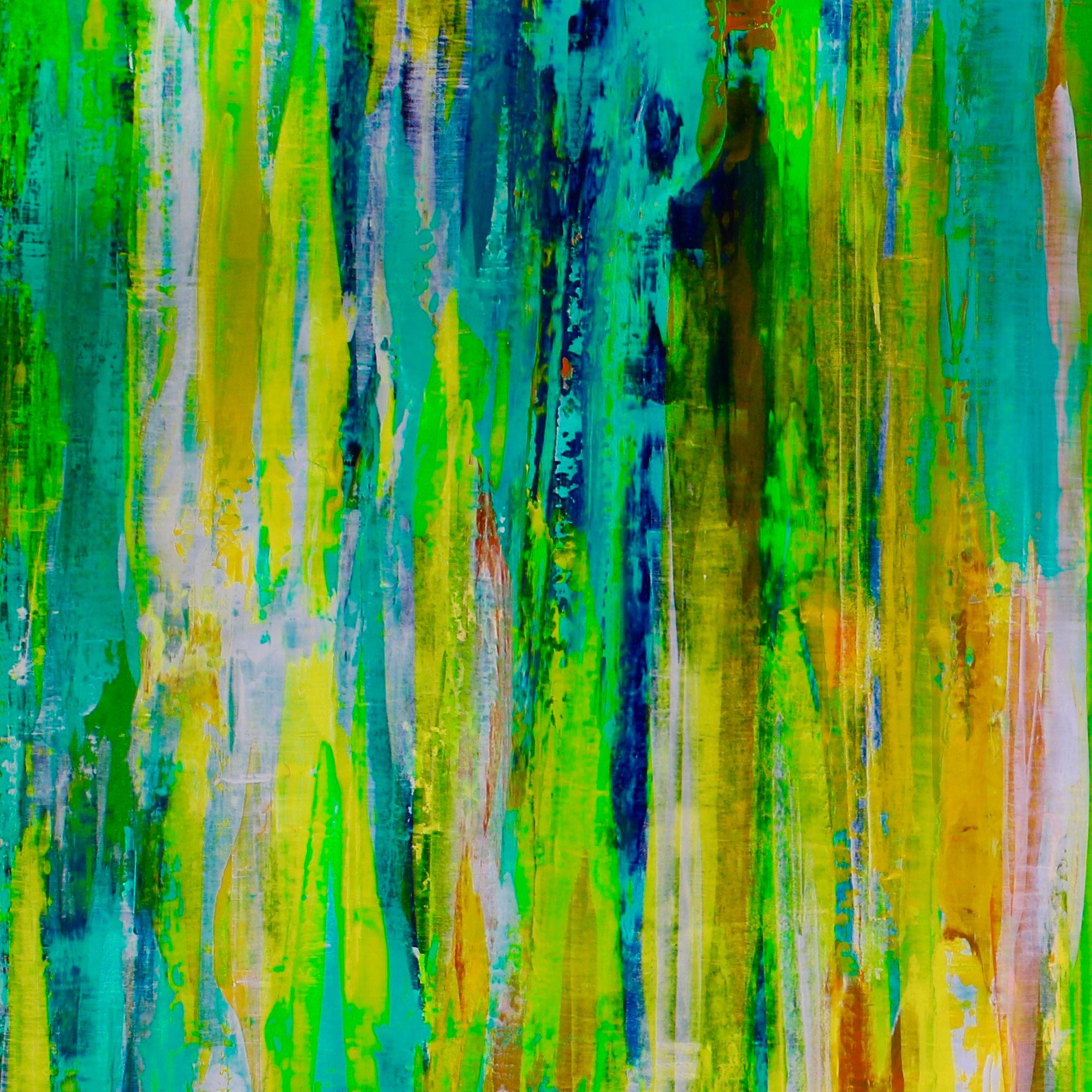 Pennellate audaci, colori vivaci e molto contemplativi! L'attenzione era rivolta alla texture, al colore e a una composizione con energia e movimento. Acrilici dorati di alta qualità. Firmato    ASTRATTI ORIGINALI DI PREGIO - UNICI NEL LORO GENERE! 