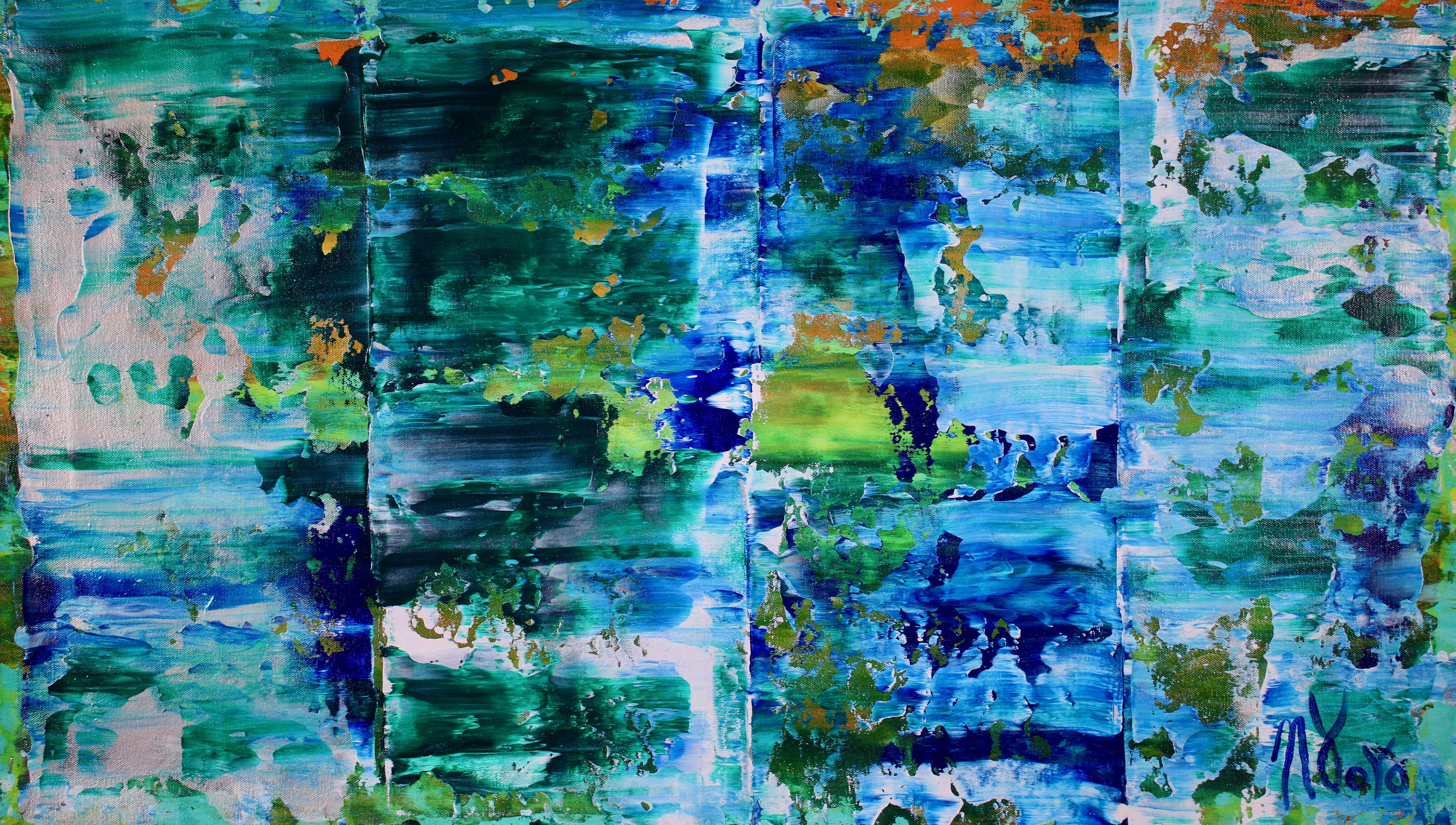 Abstract Painting di Nestor Toro - Incantevoli spettri 3, Pittura, Acrilico su tela
