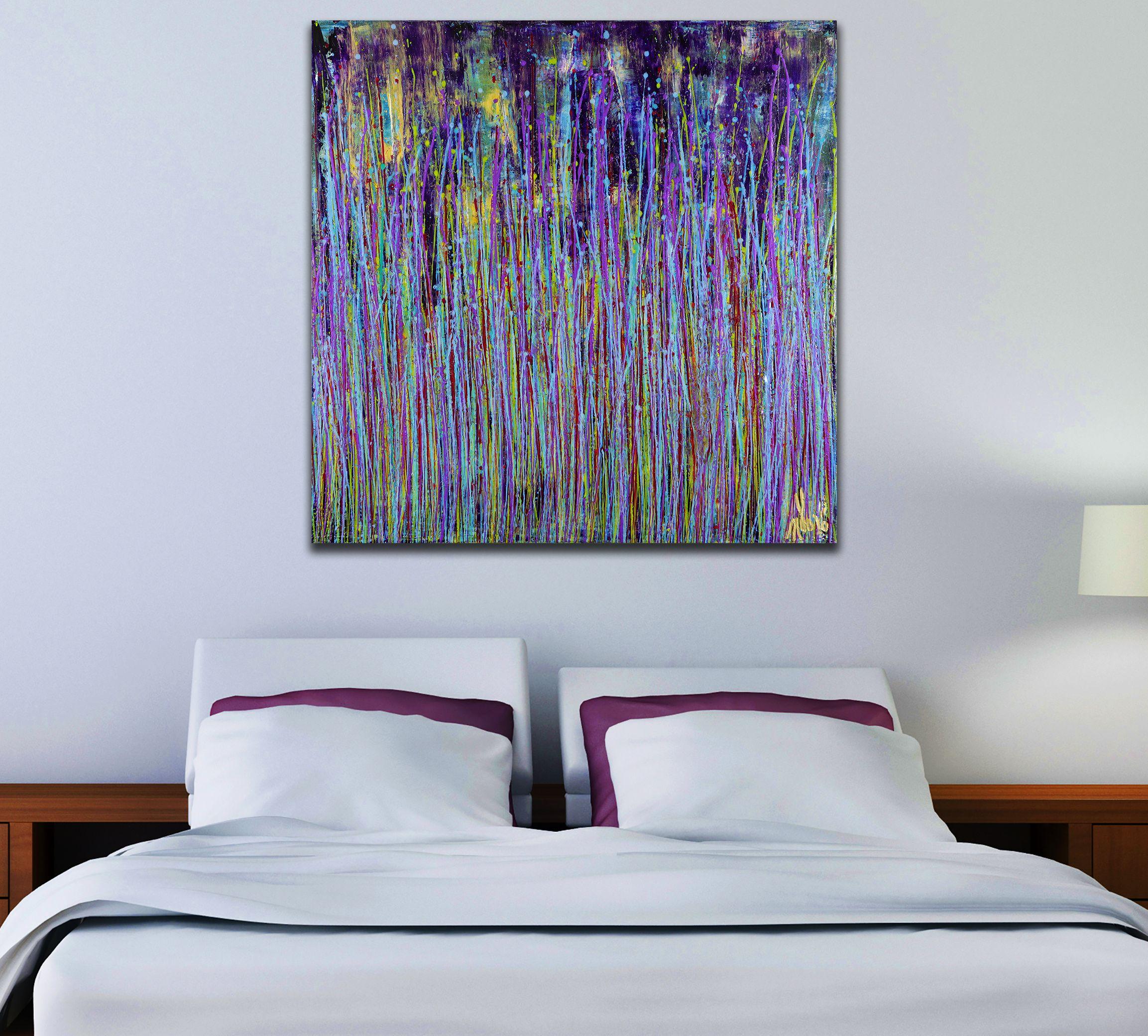 Notte segreta senza fine, Pittura, Acrilico su tela - Painting Espressionismo astratto di Nestor Toro