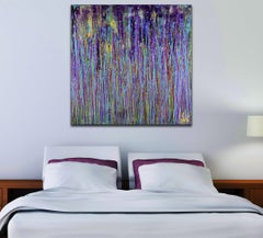Noche secreta sin fin, Pintura, Acrílico sobre lienzo