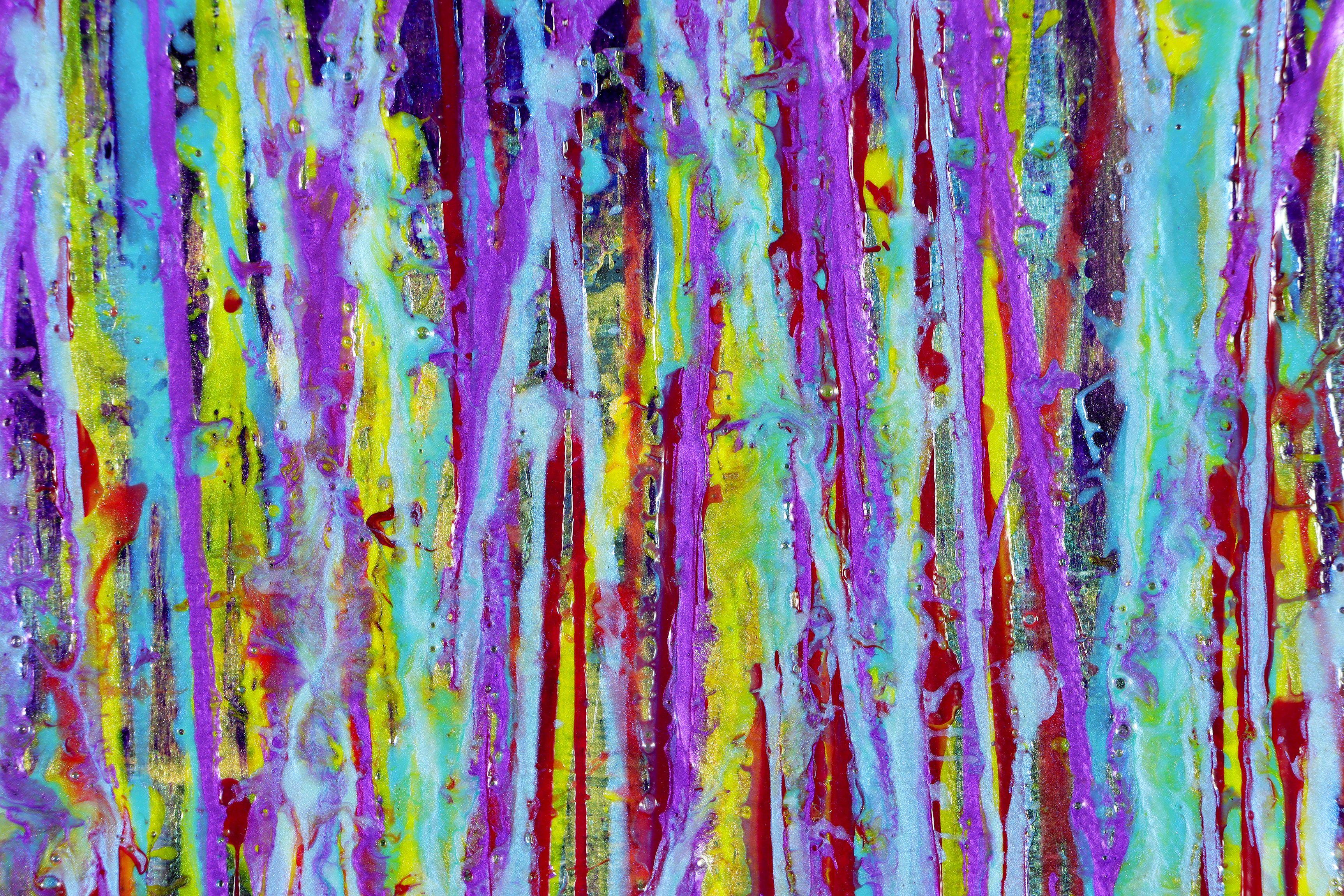 Notte segreta senza fine, Pittura, Acrilico su tela in vendita 1