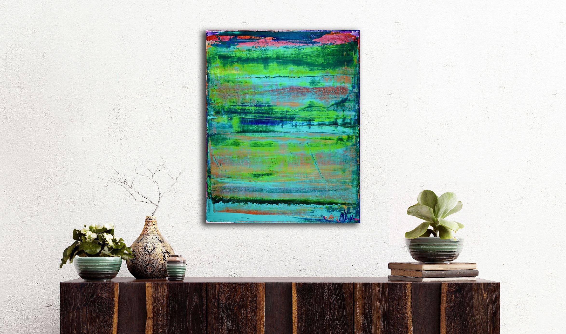 Fusión Energética 4, Pintura, Acrílico sobre lienzo - Painting Abstracto de Nestor Toro