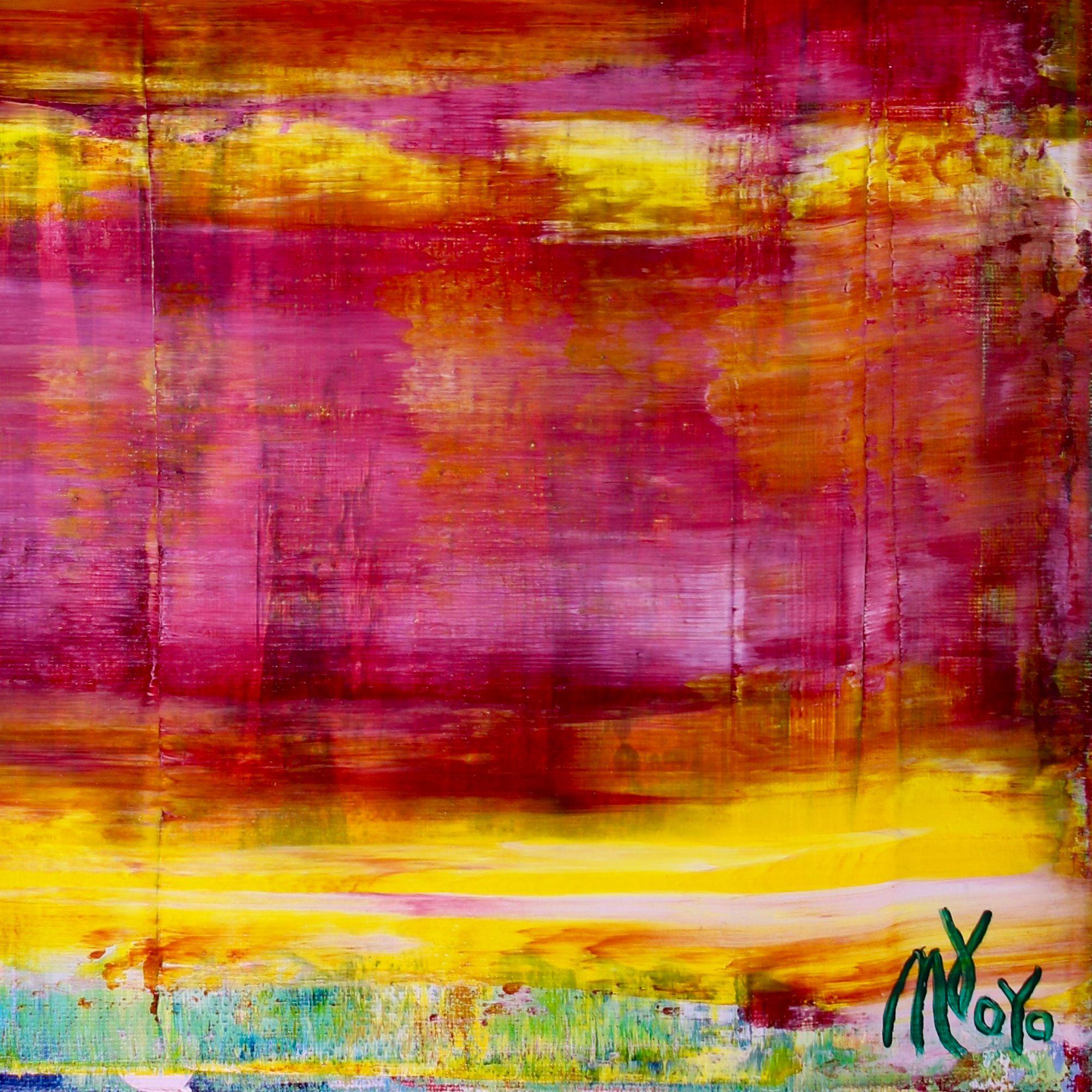 Fusión Energética 6, Pintura, Acrílico sobre lienzo - Abstract Painting Marrón de Nestor Toro