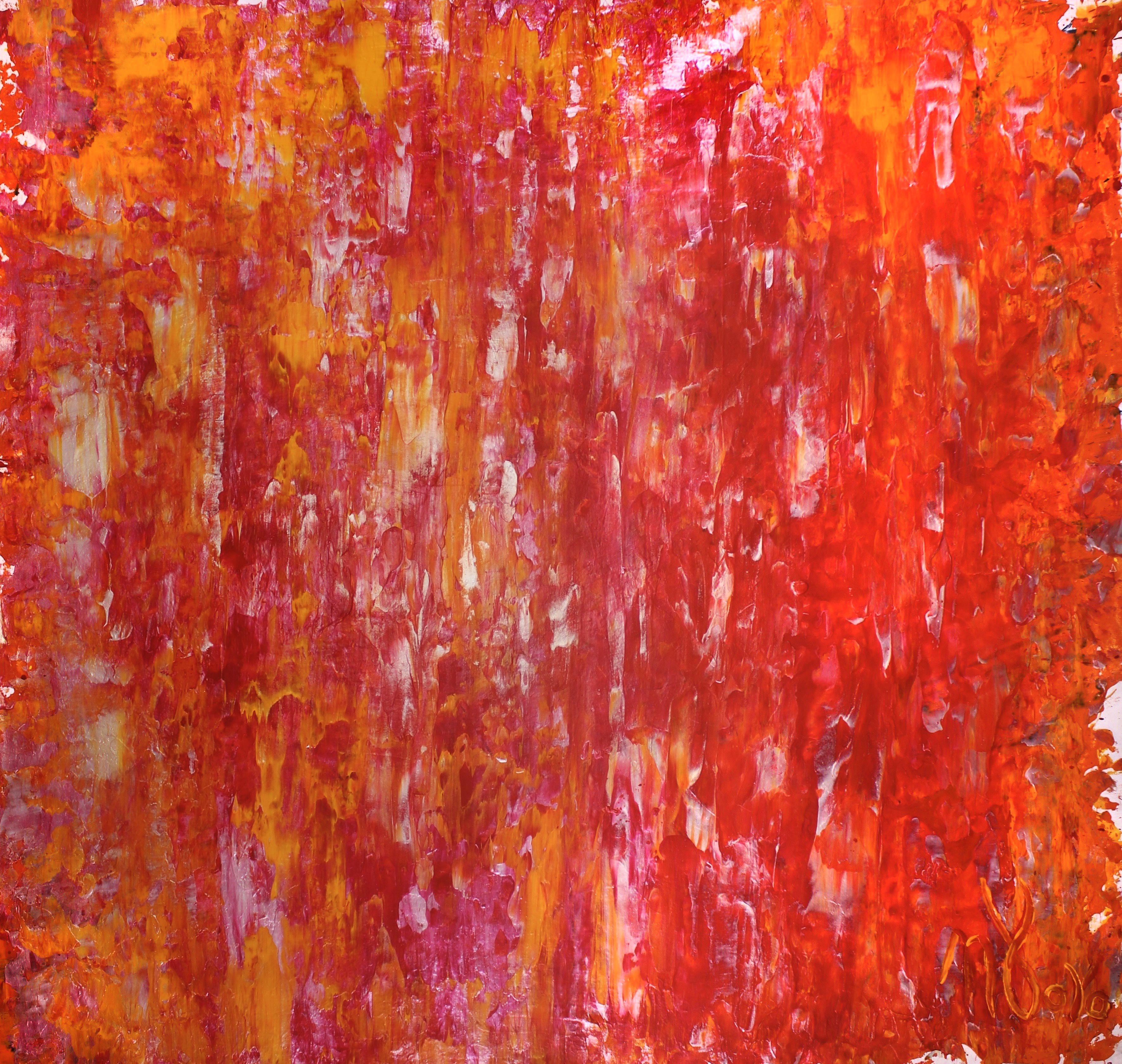 Nestor Toro Abstract Painting - Eternal Sunset # 2, Painting, Acrylic on Canvas