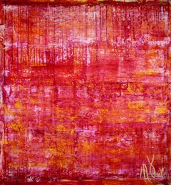 Coucher de soleil éternel, peinture, acrylique sur toile