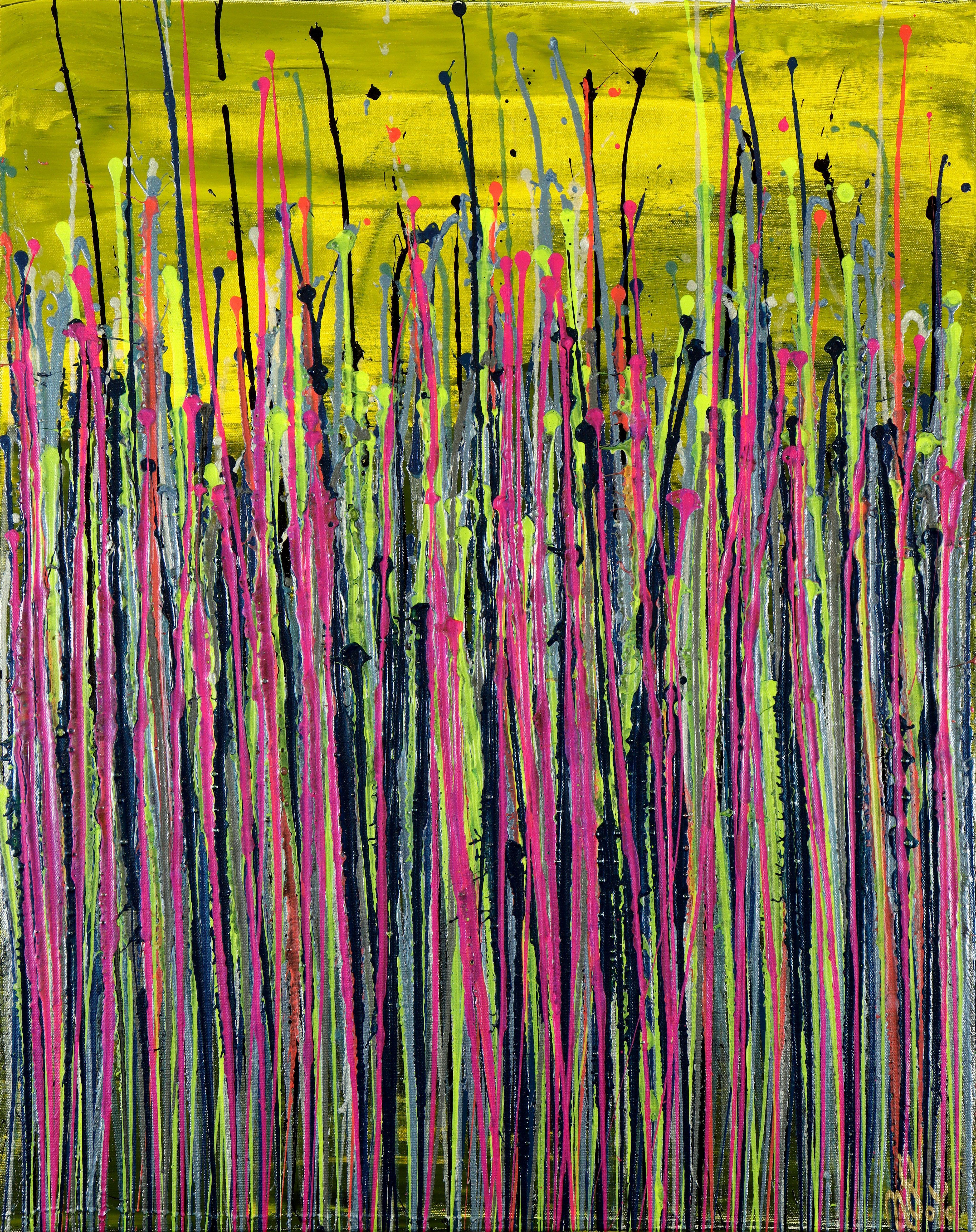 Abstract Painting di Nestor Toro - Volti della natura 14, Pittura, Acrilico su tela