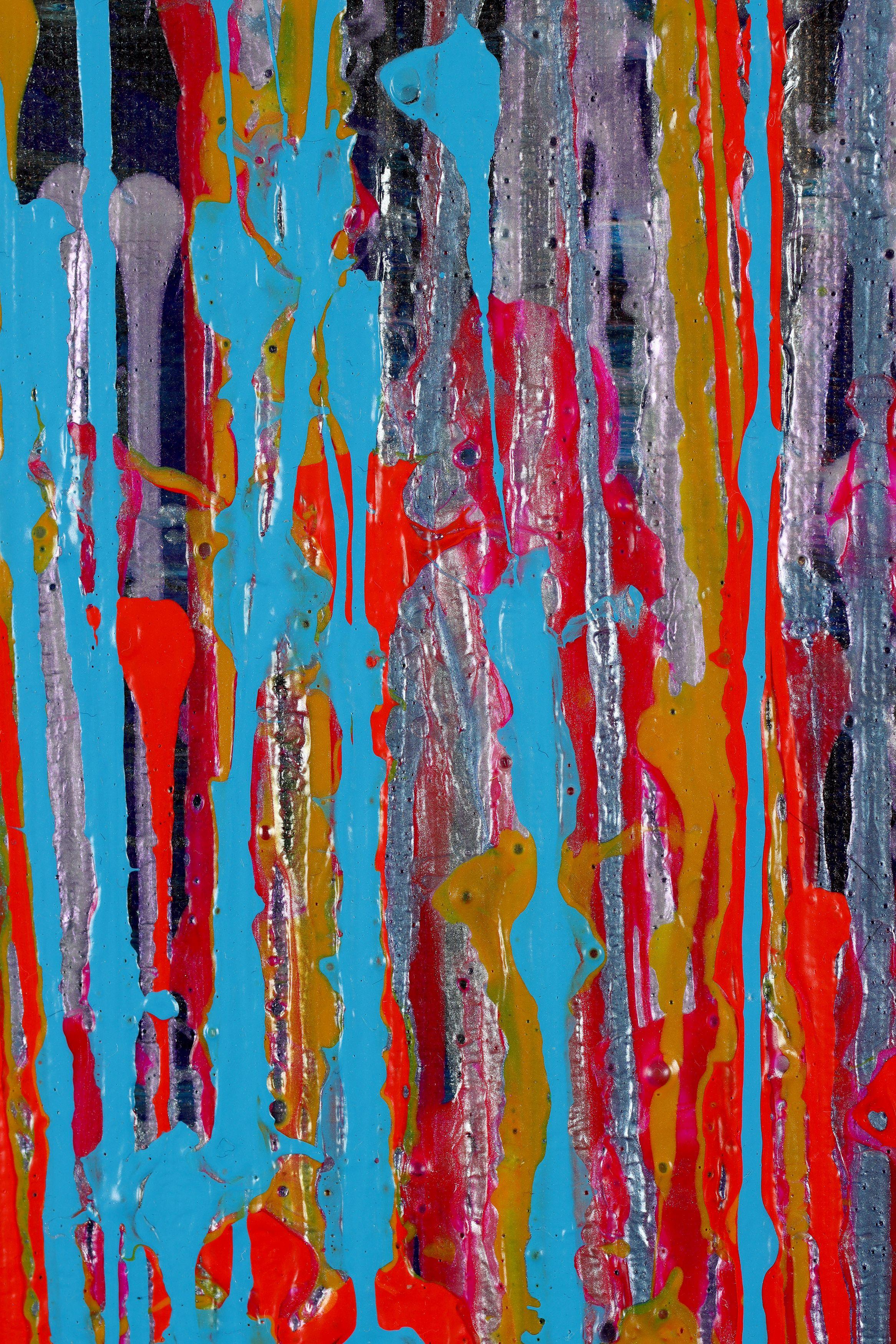 Rostros de la naturaleza 15, Pintura, Acrílico sobre lienzo - Abstract Painting Marrón de Nestor Toro