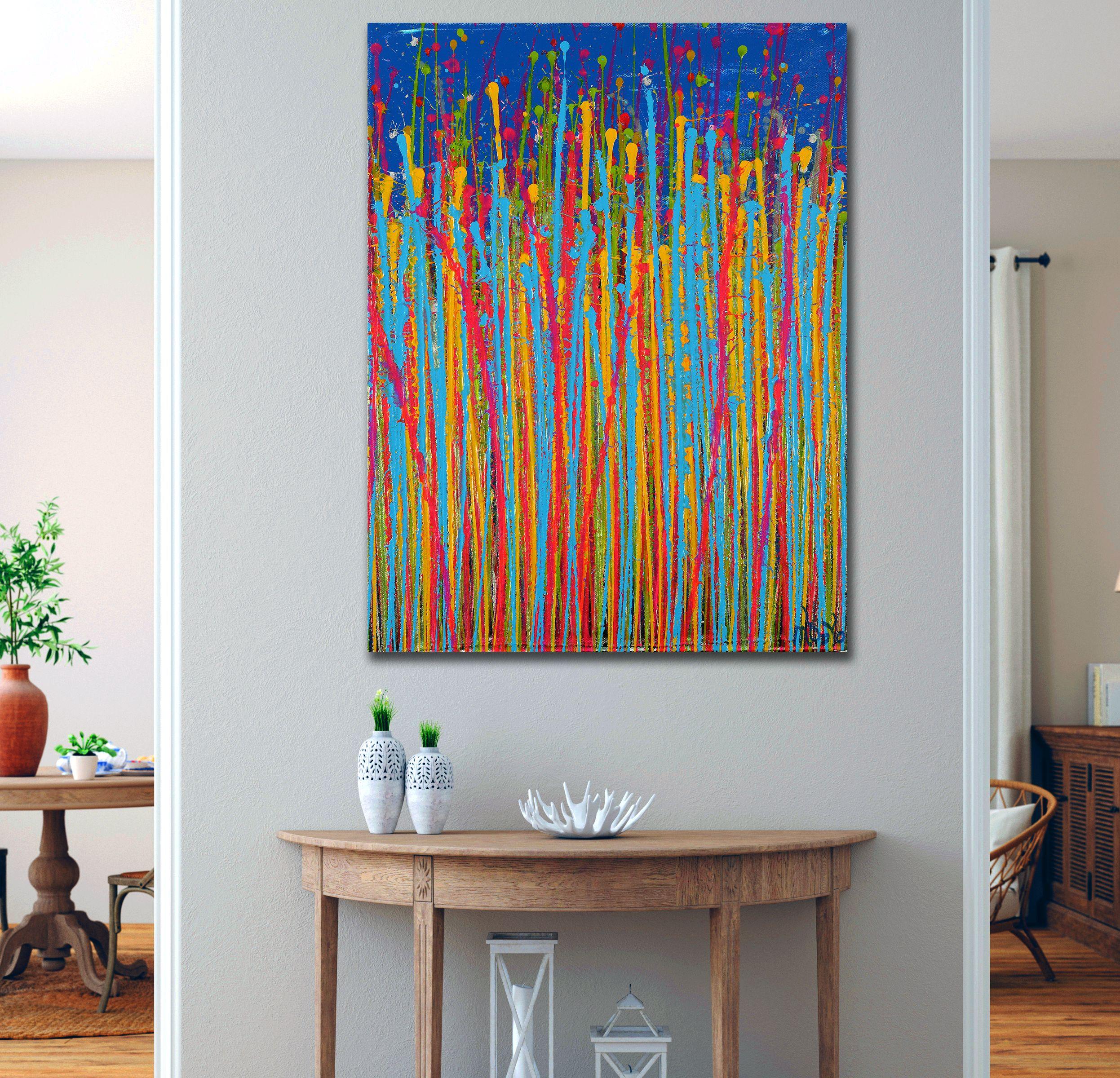Rostros de la naturaleza 16, Pintura, Acrílico sobre lienzo - Painting Abstracto de Nestor Toro