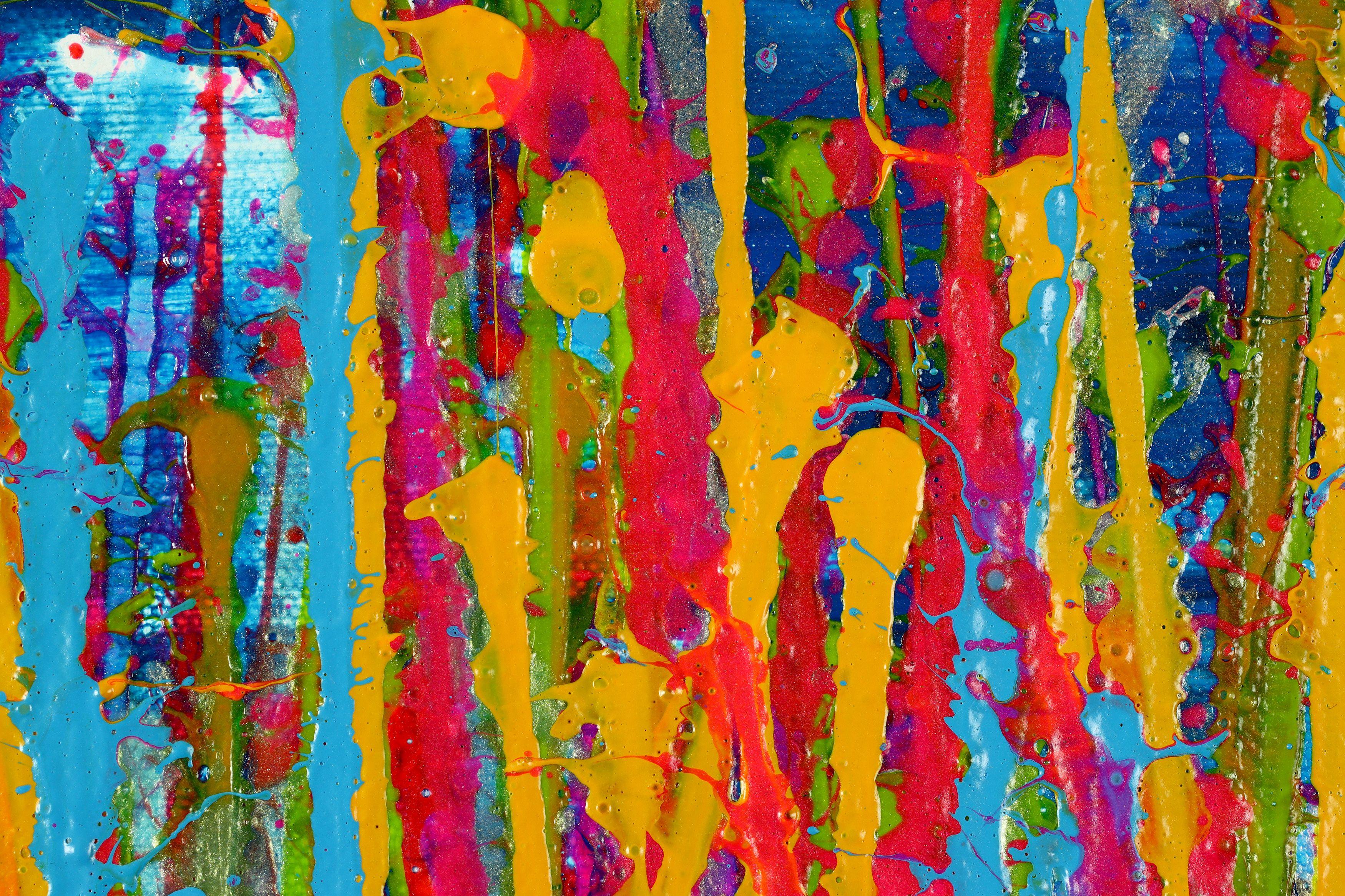 Rostros de la naturaleza 17, Pintura, Acrílico sobre lienzo - Painting Abstracto de Nestor Toro