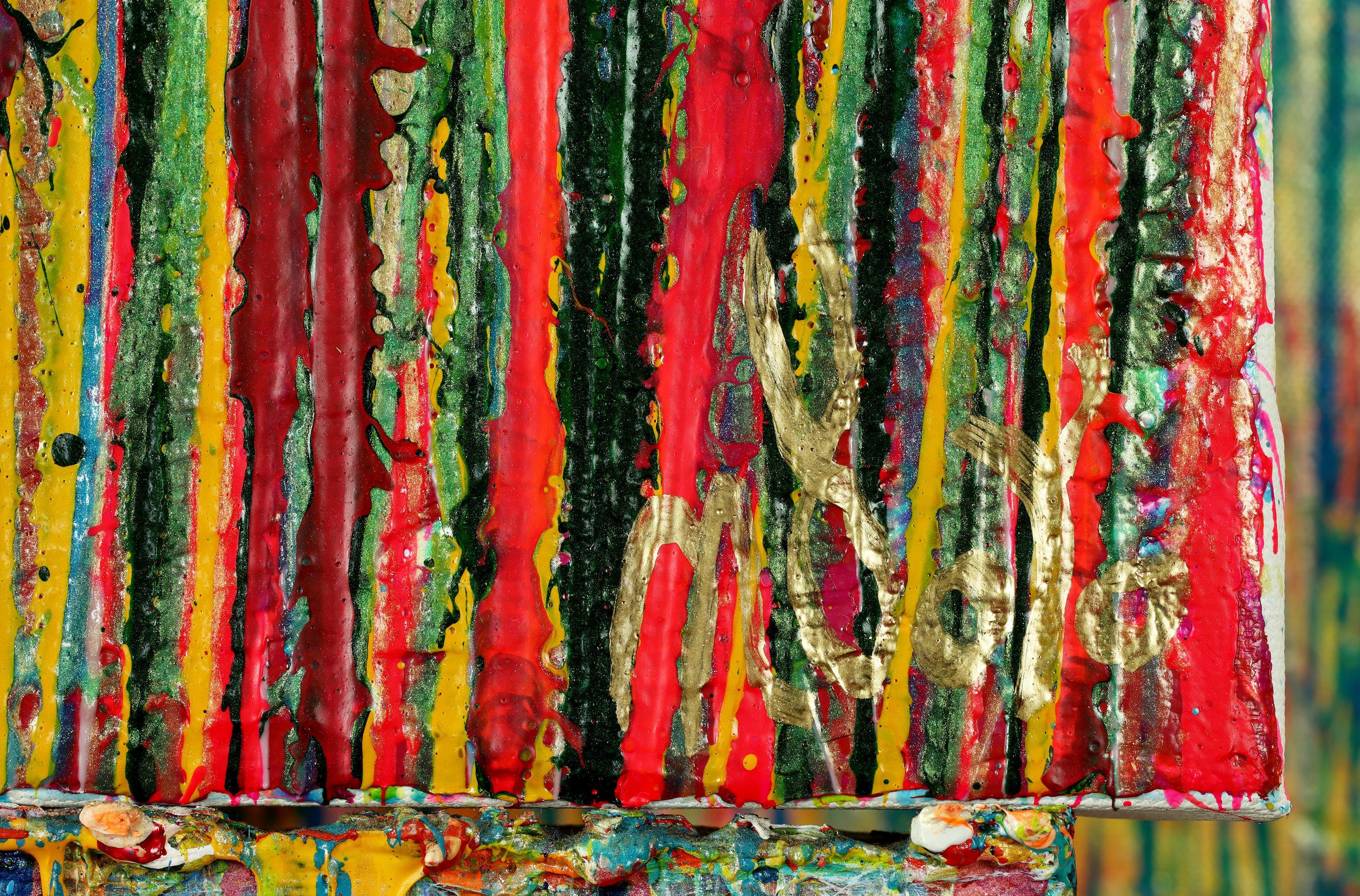 Rostros de la naturaleza 18, Pintura, Acrílico sobre lienzo - Painting Abstracto de Nestor Toro