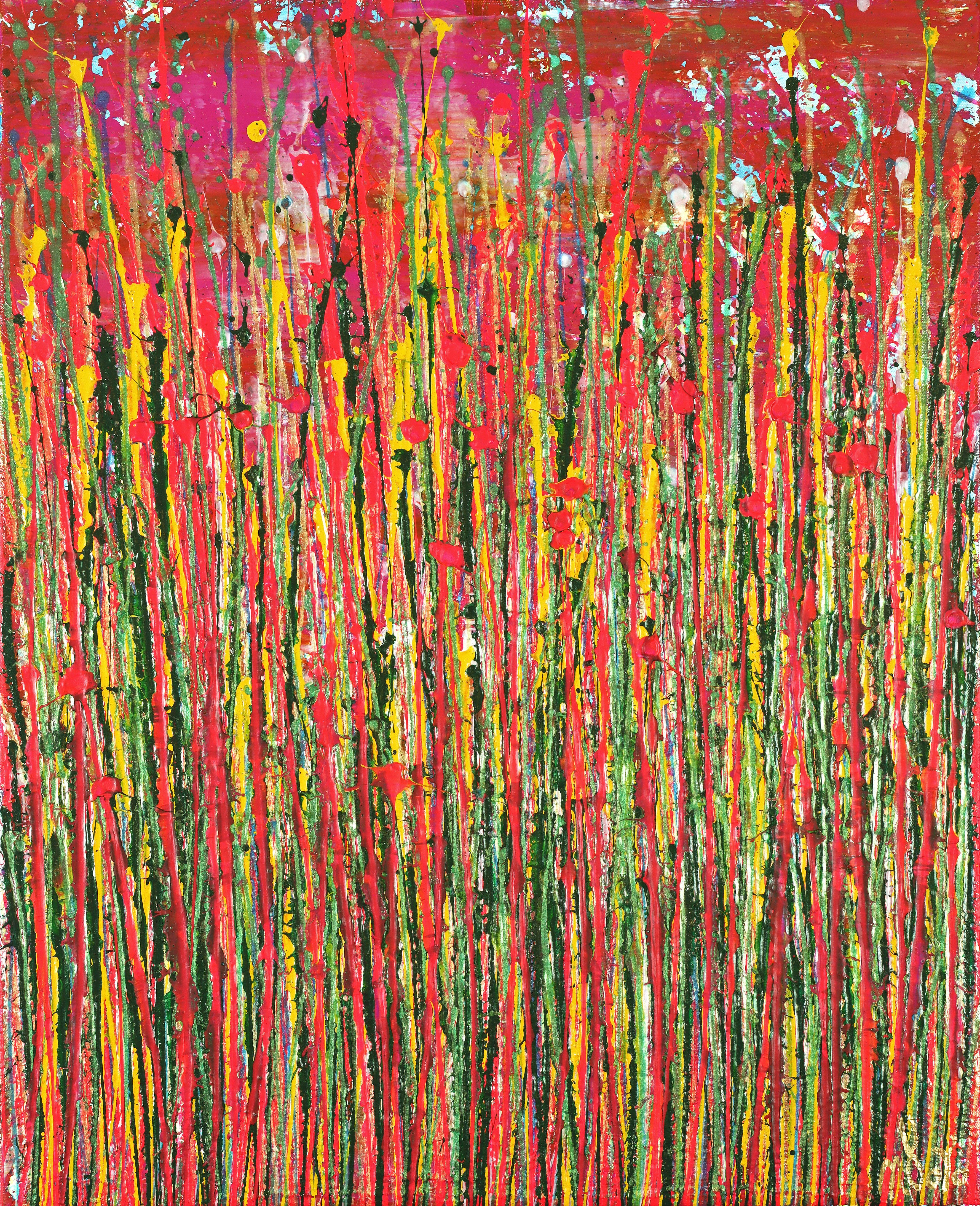 Abstract Painting de Nestor Toro - Rostros de la naturaleza 18, Pintura, Acrílico sobre lienzo