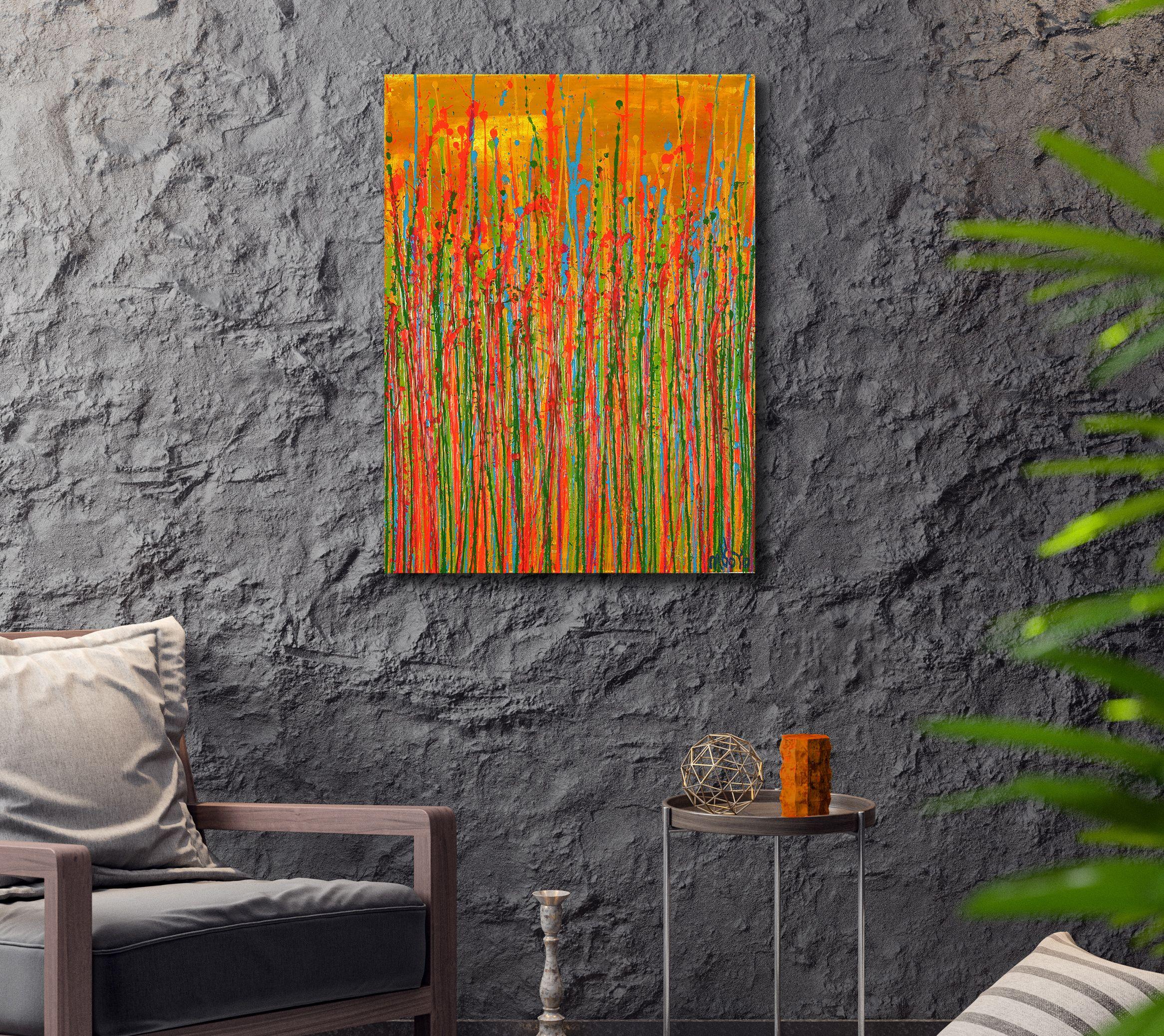 Rostros de la naturaleza 19, Pintura, Acrílico sobre lienzo - Painting de Nestor Toro