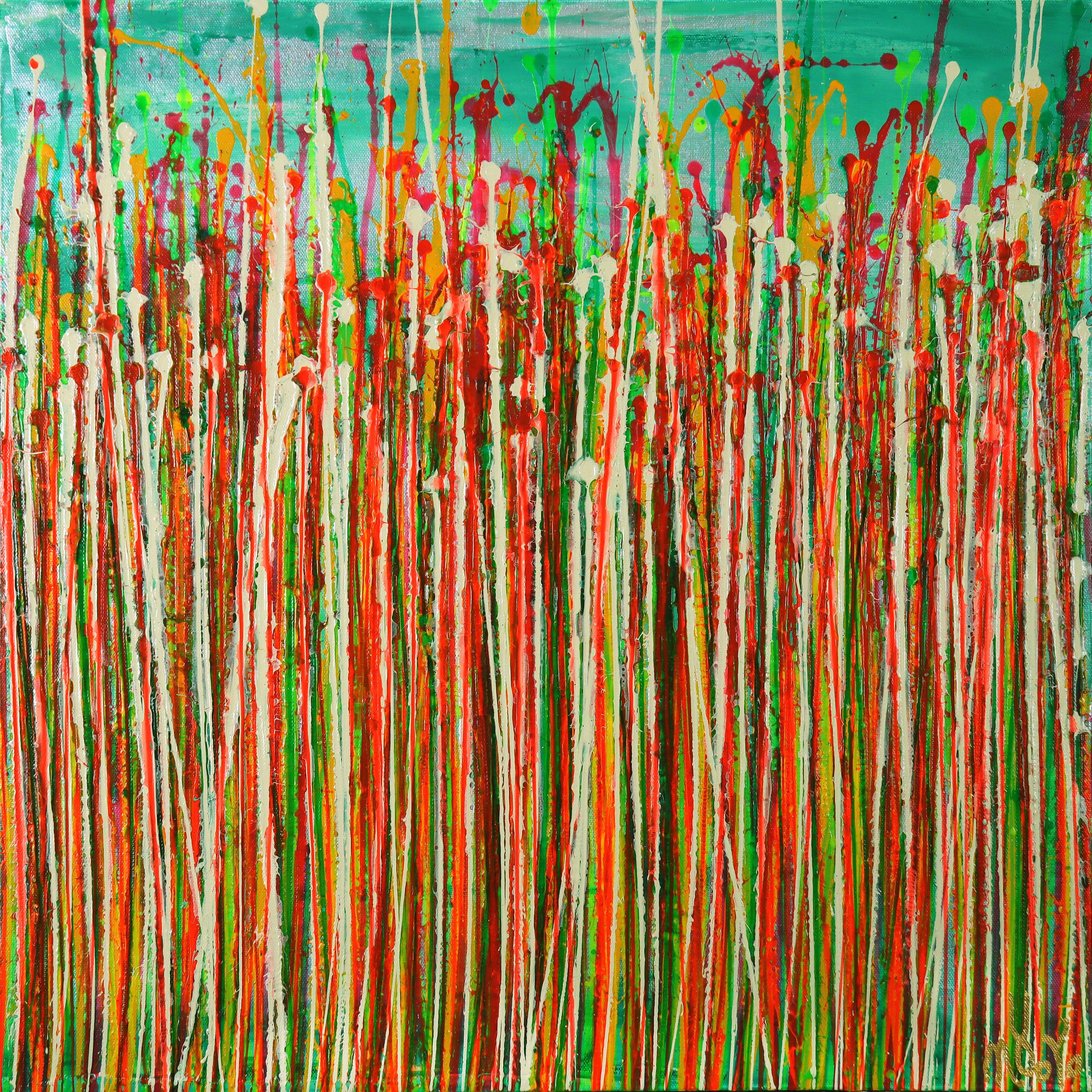 Abstract Painting de Nestor Toro - Rostros de la naturaleza 24, Pintura, Acrílico sobre lienzo