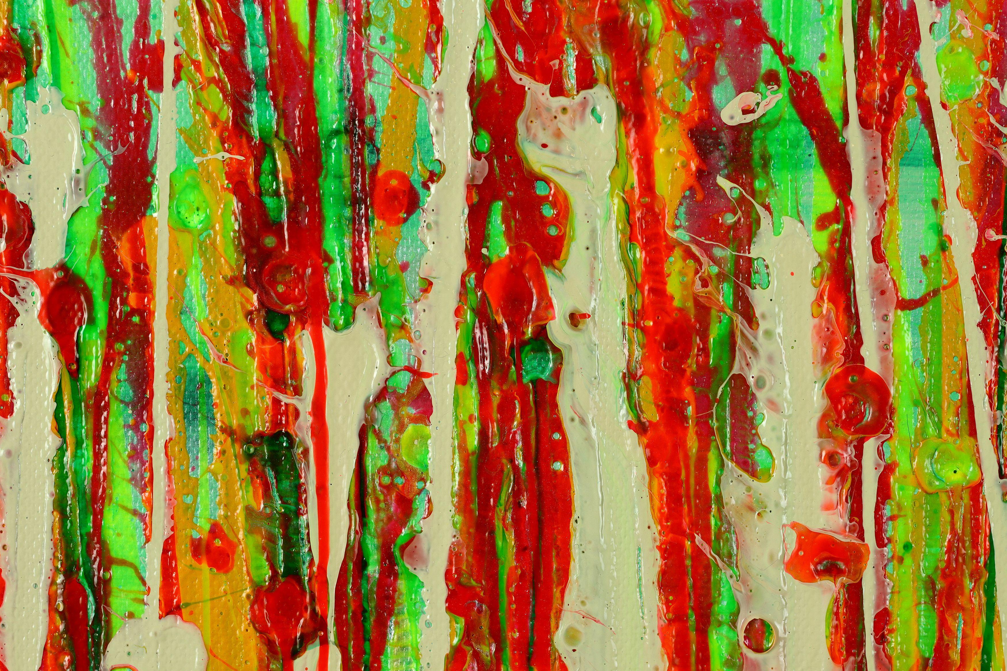 Rostros de la naturaleza 25, Pintura, Acrílico sobre lienzo - Painting Abstracto de Nestor Toro